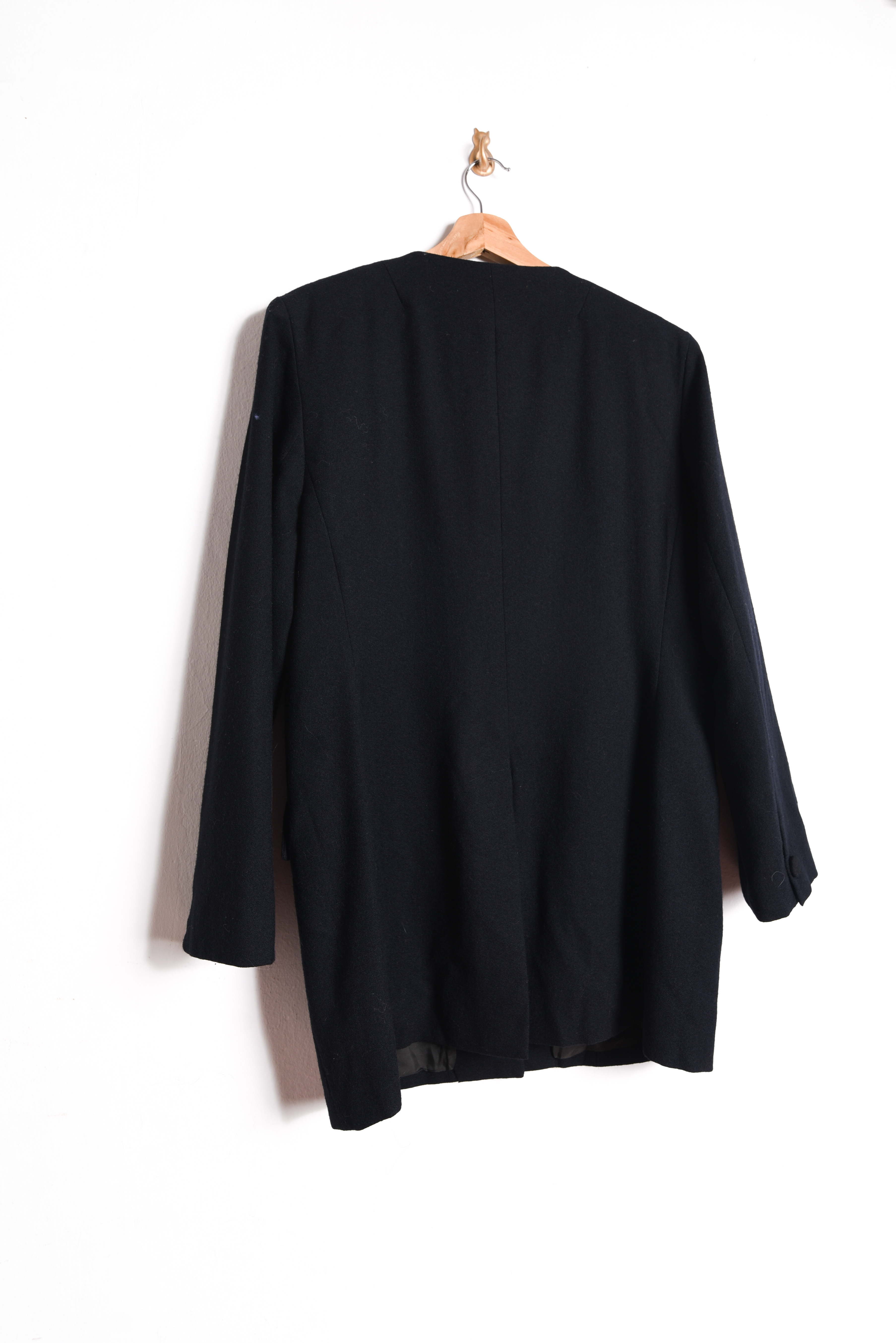 Blazer vintage black wool