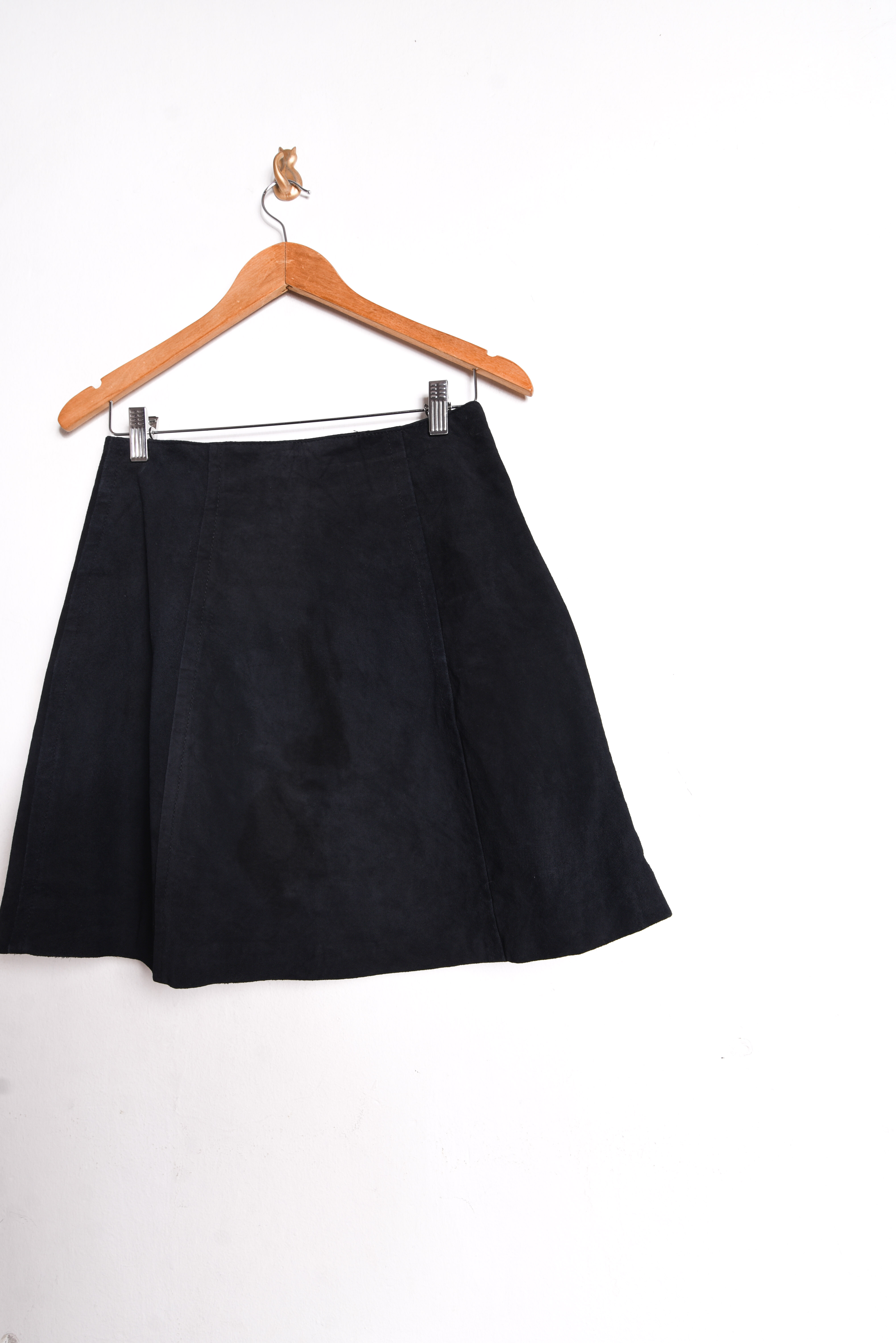 Falda negra gamuza vintage