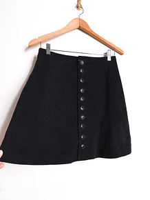 Falda negra gamuza vintage