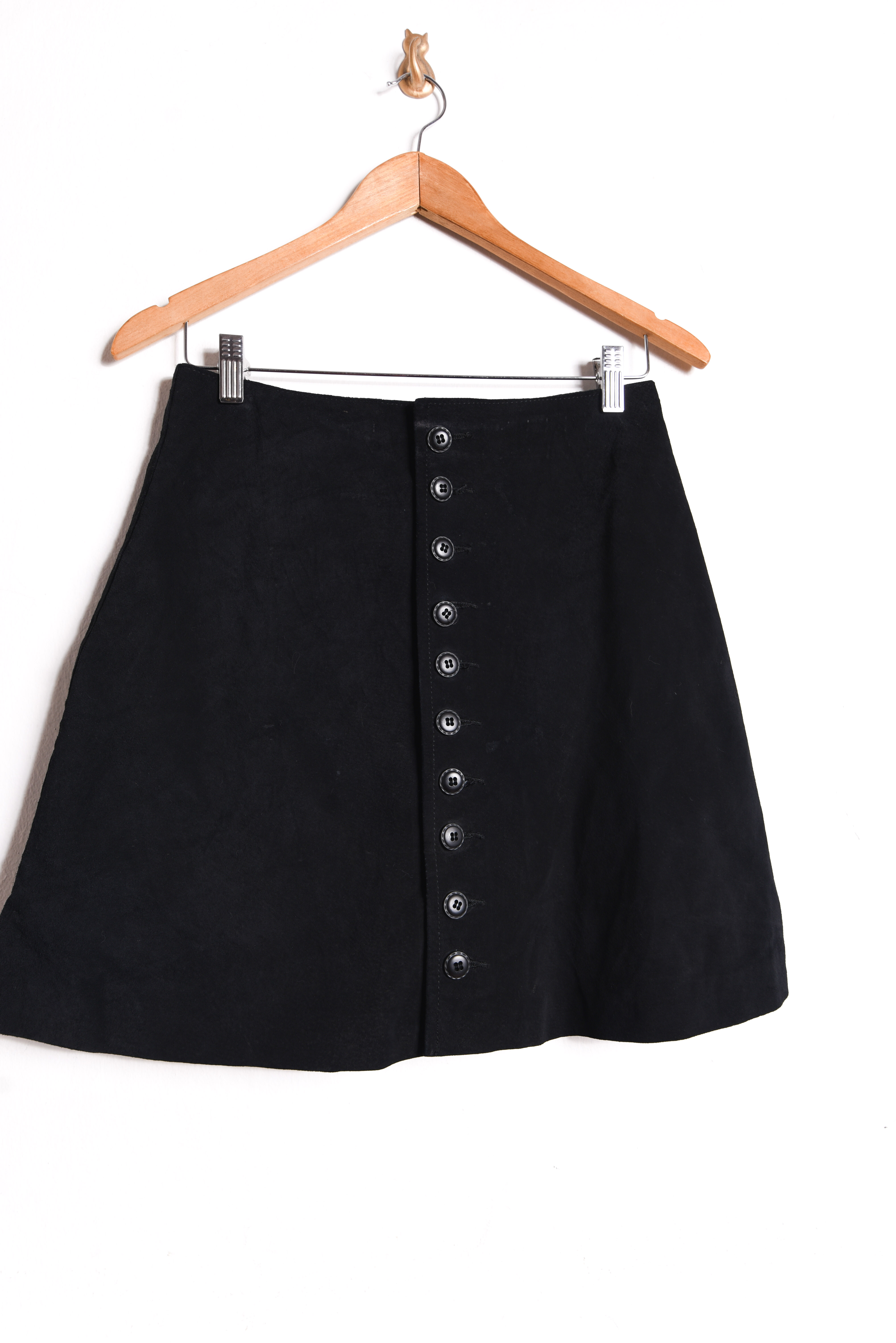 Falda negra gamuza vintage