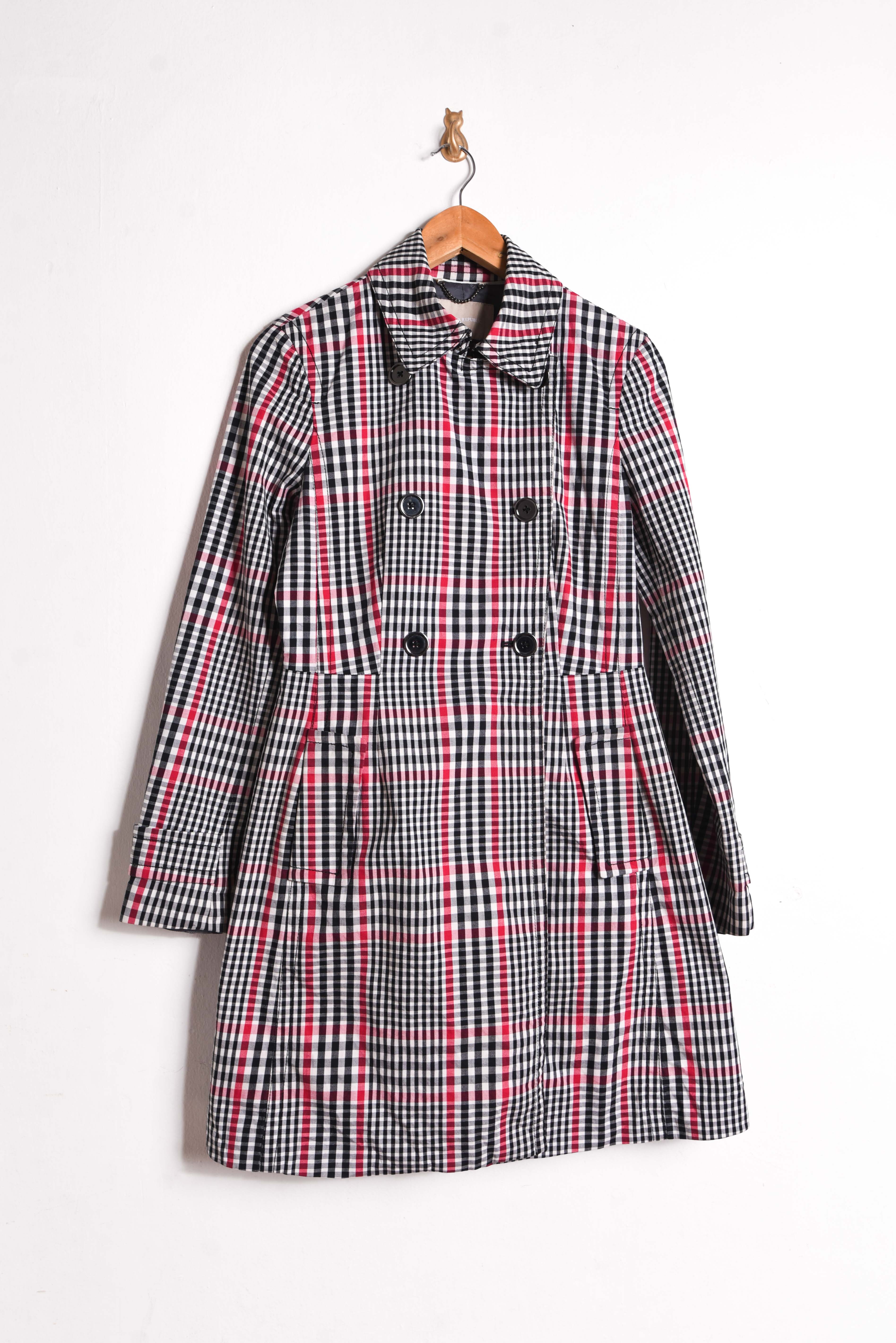 Trench gingham Banana Republic
