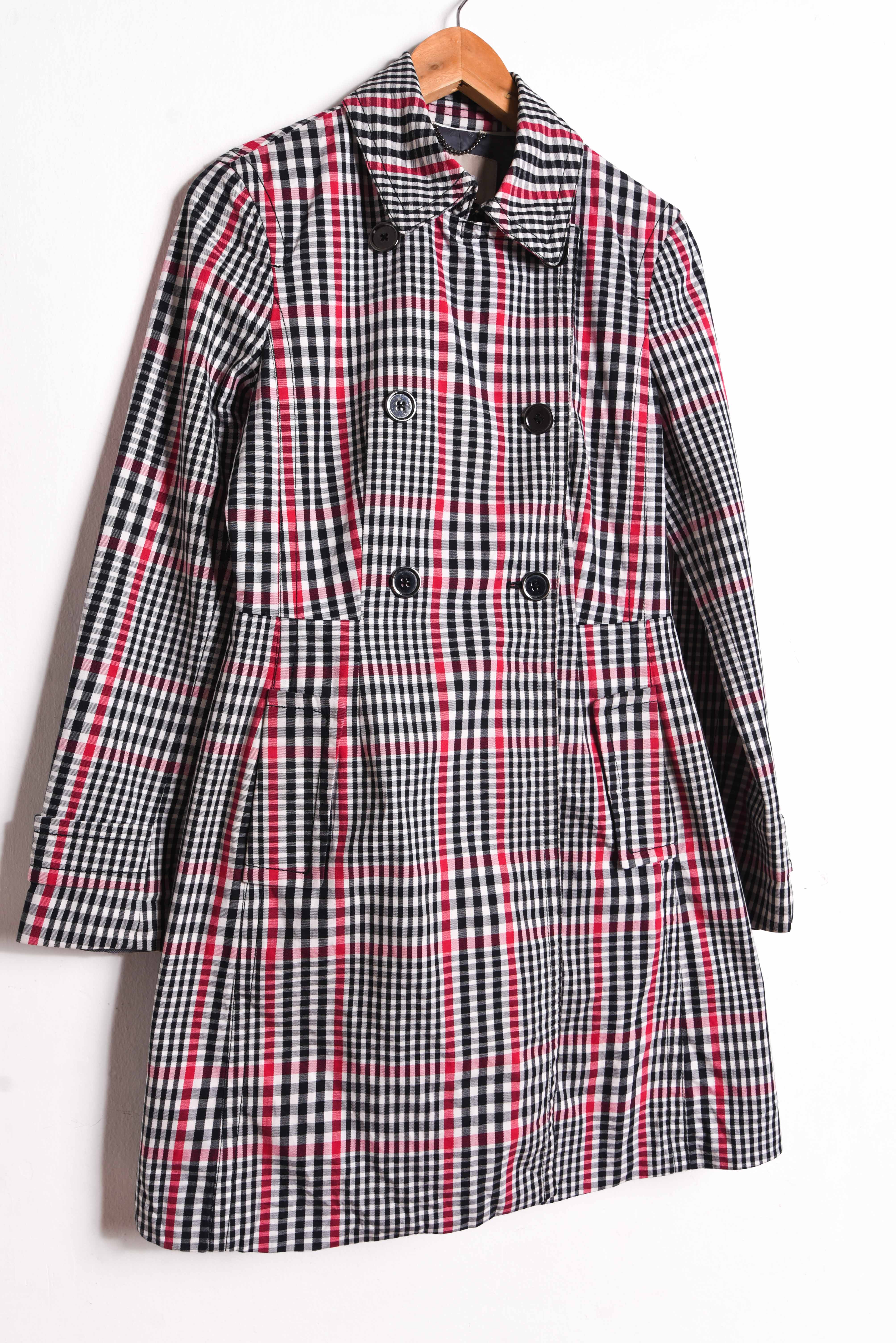 Trench gingham Banana Republic