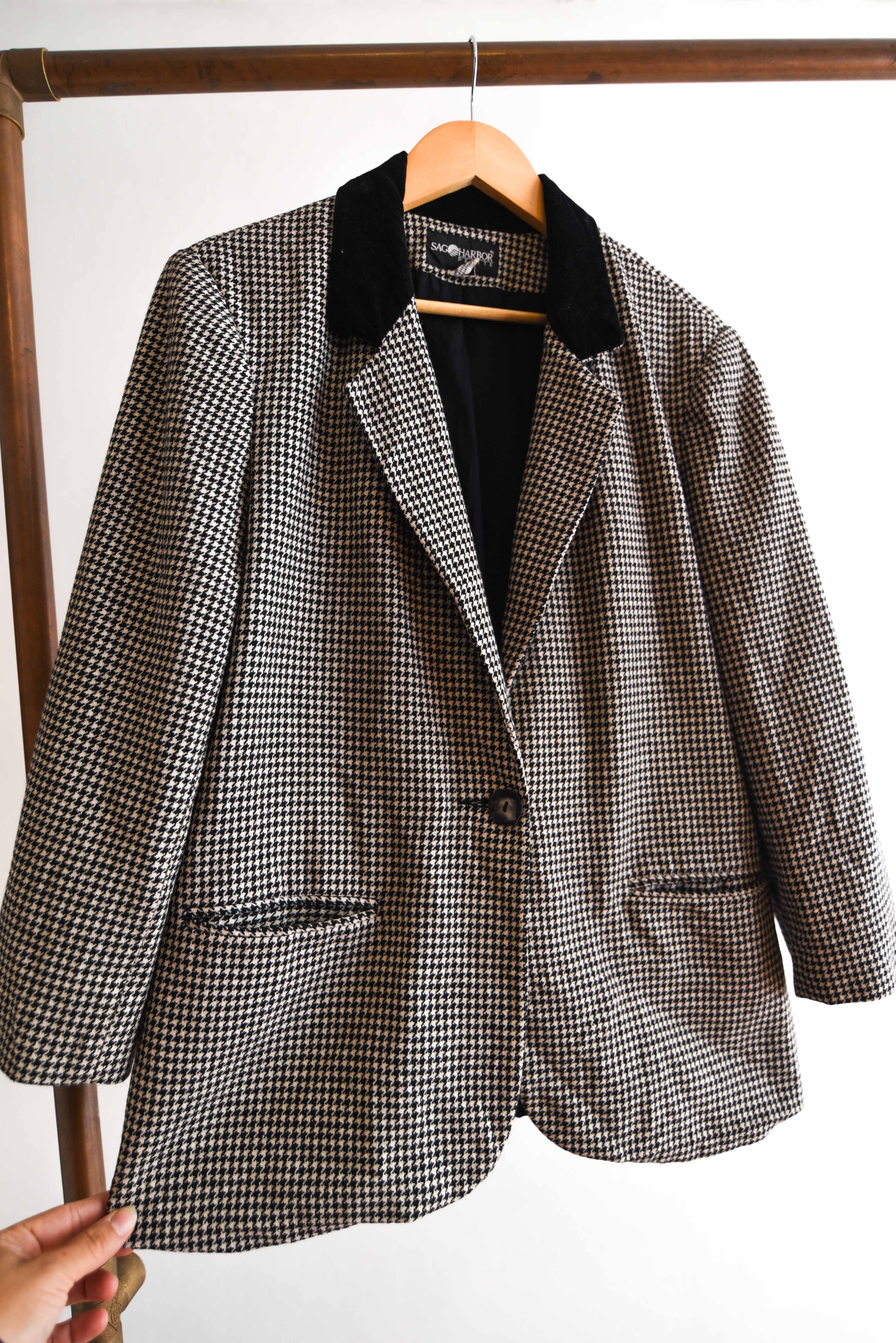 Blazer pata de gallo 90s