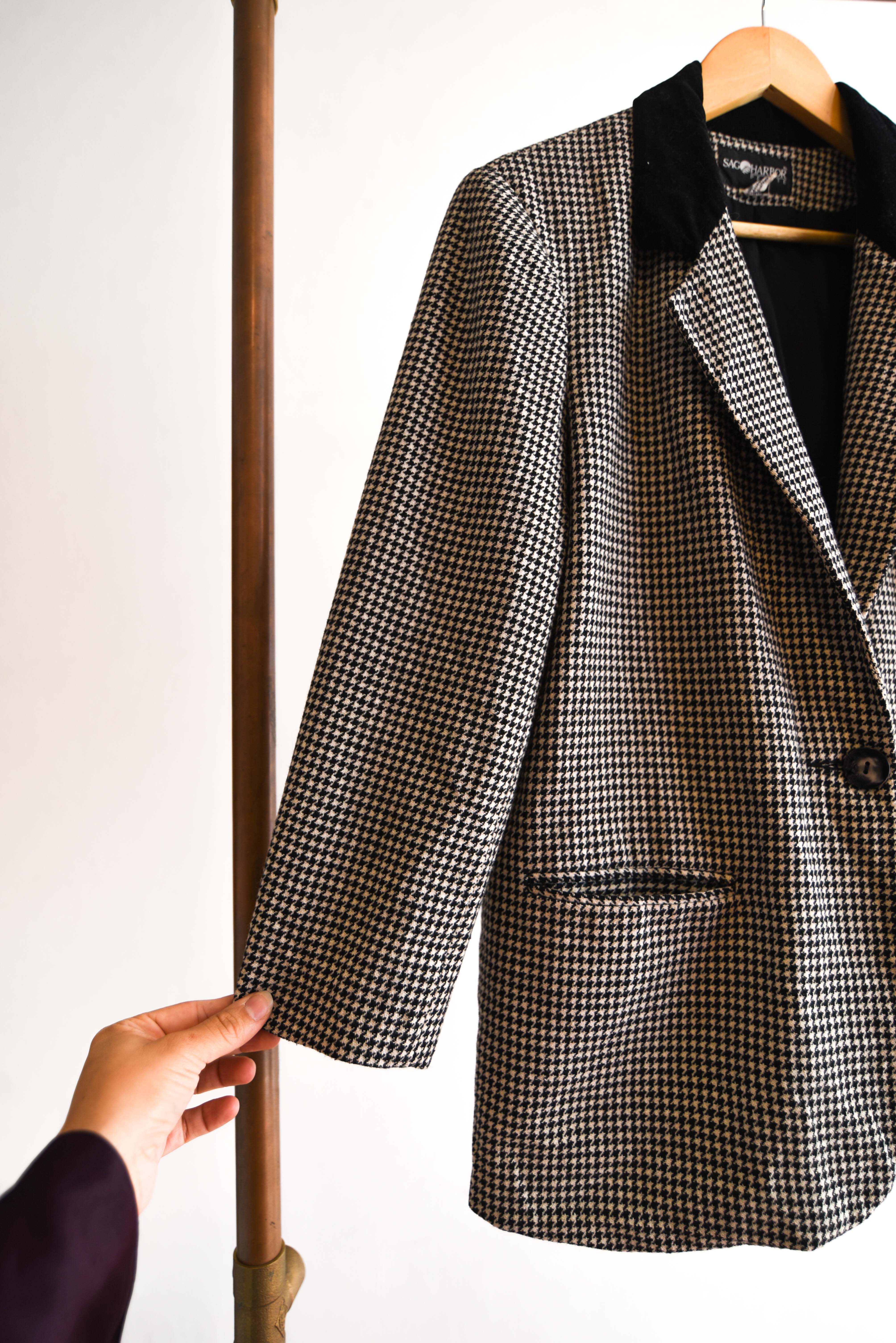 Blazer pata de gallo 90s