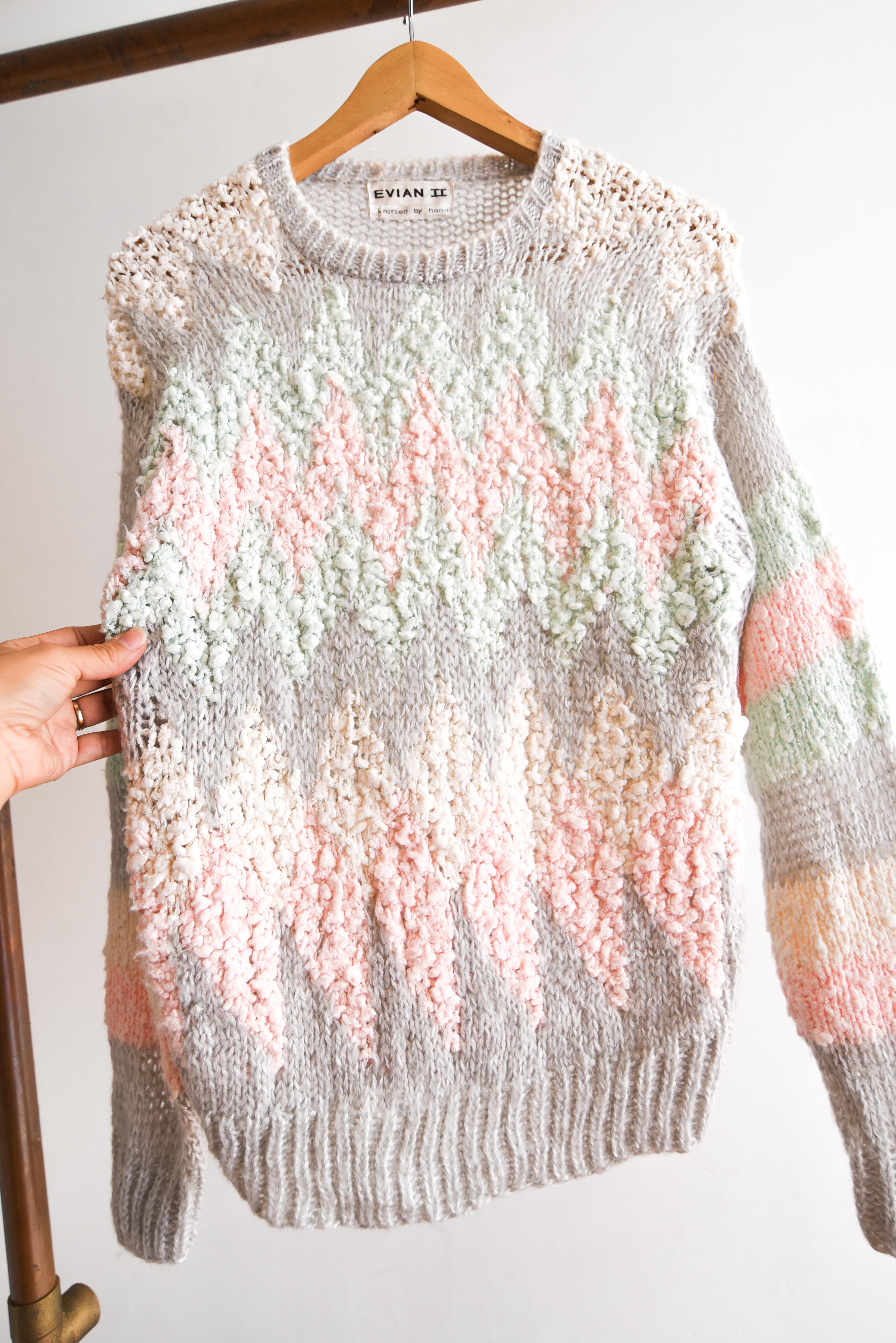 Chaleco 80s hand knitted