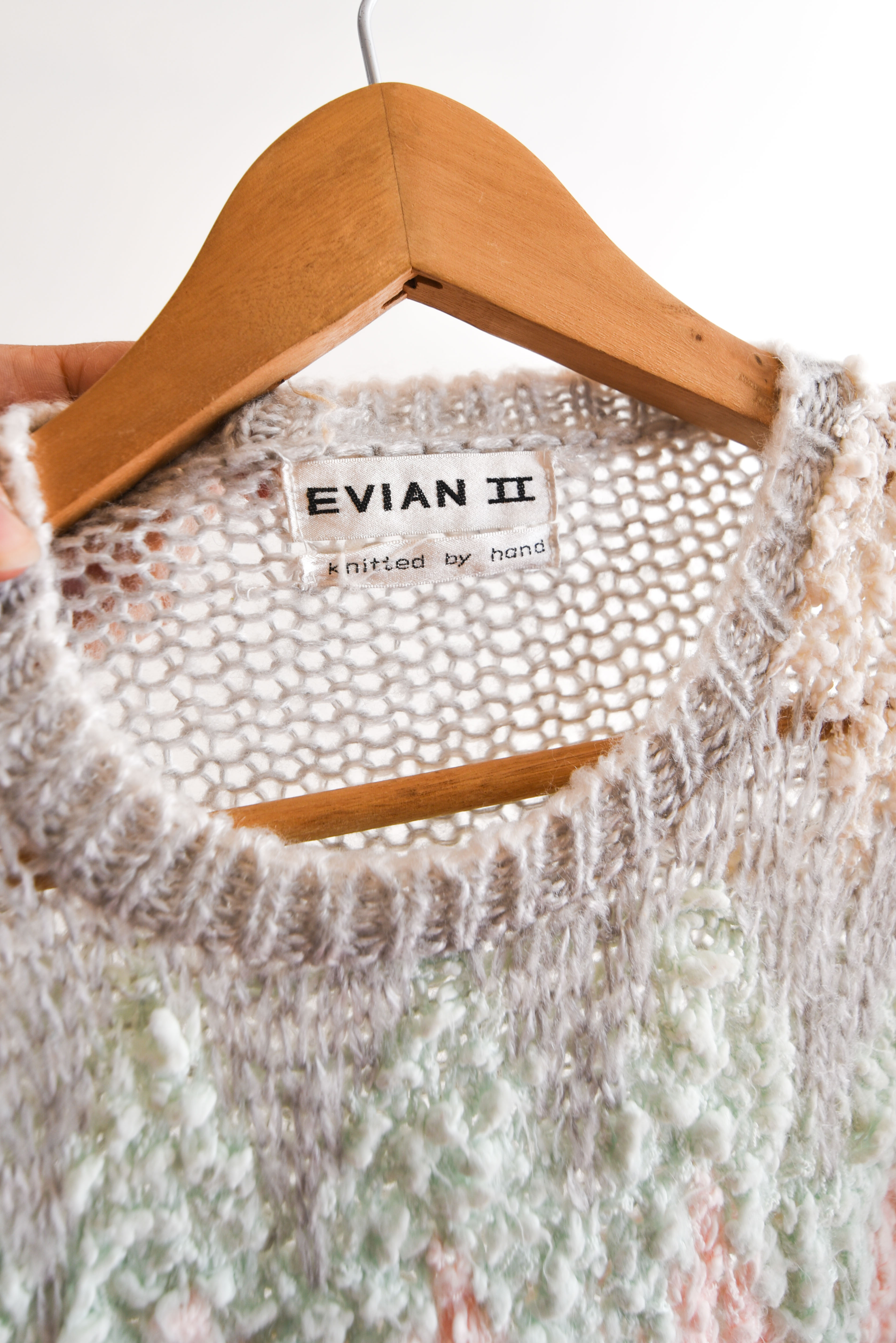 Chaleco 80s hand knitted