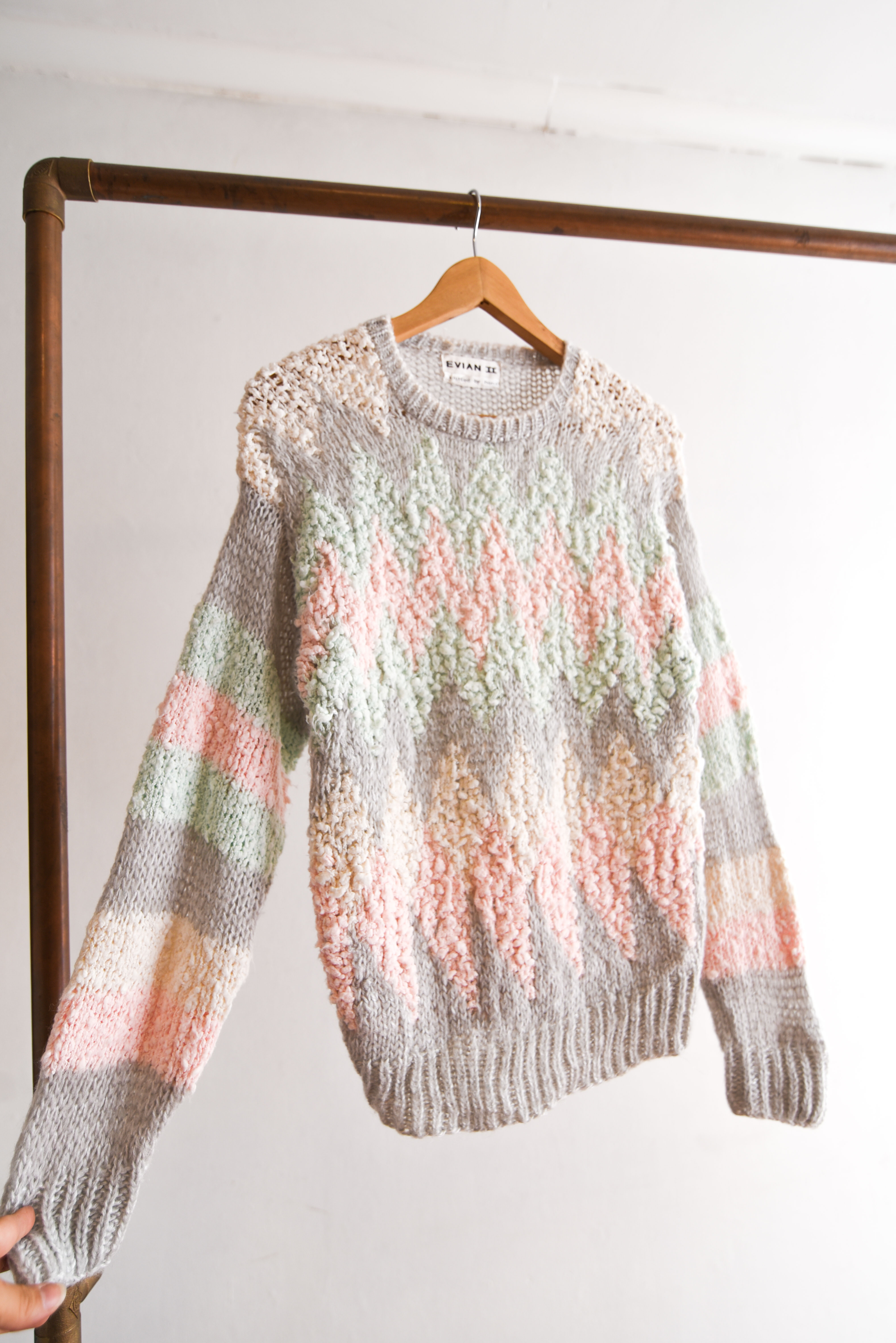 Chaleco 80s hand knitted