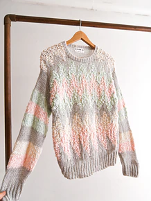 Chaleco 80s hand knitted