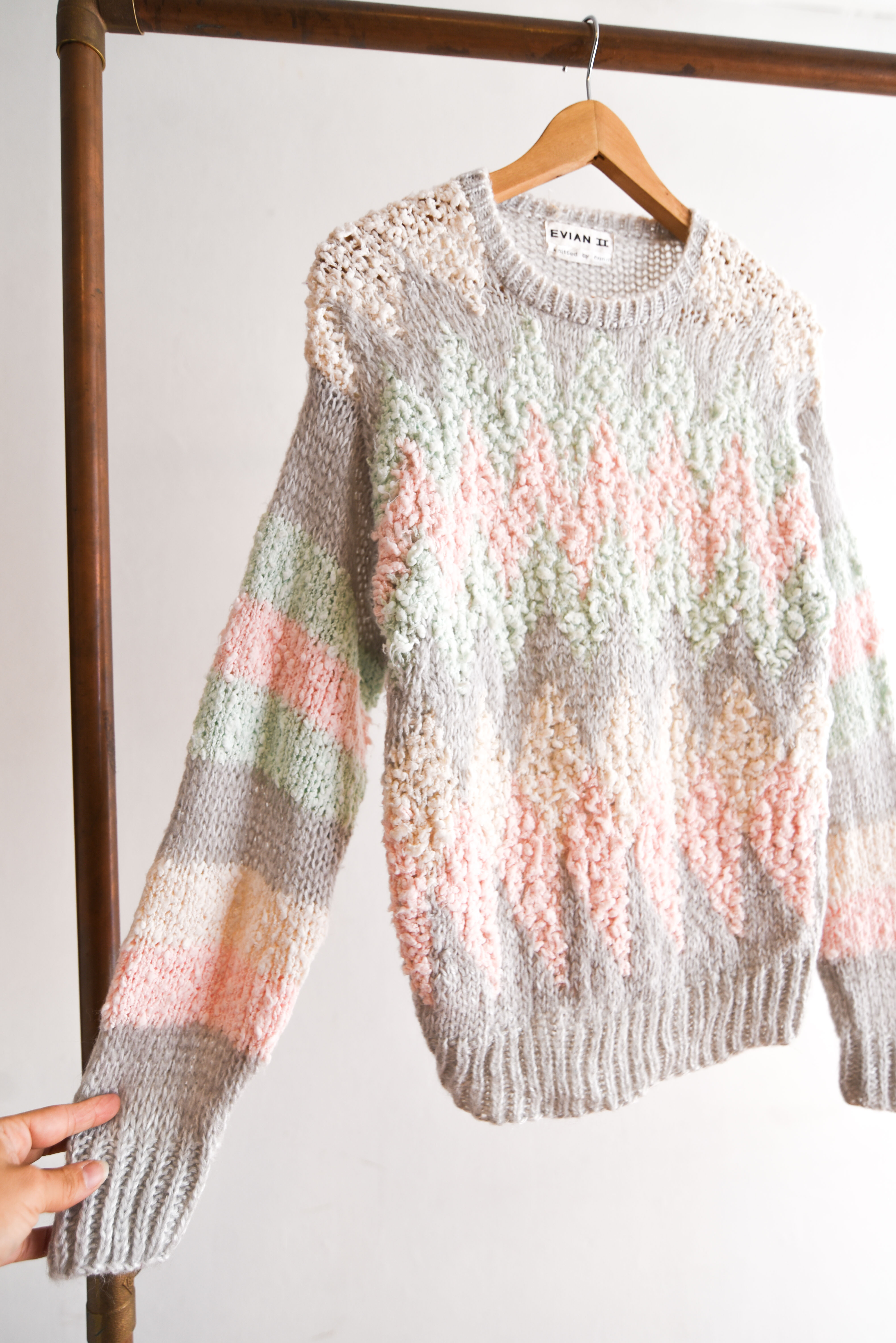 Chaleco 80s hand knitted