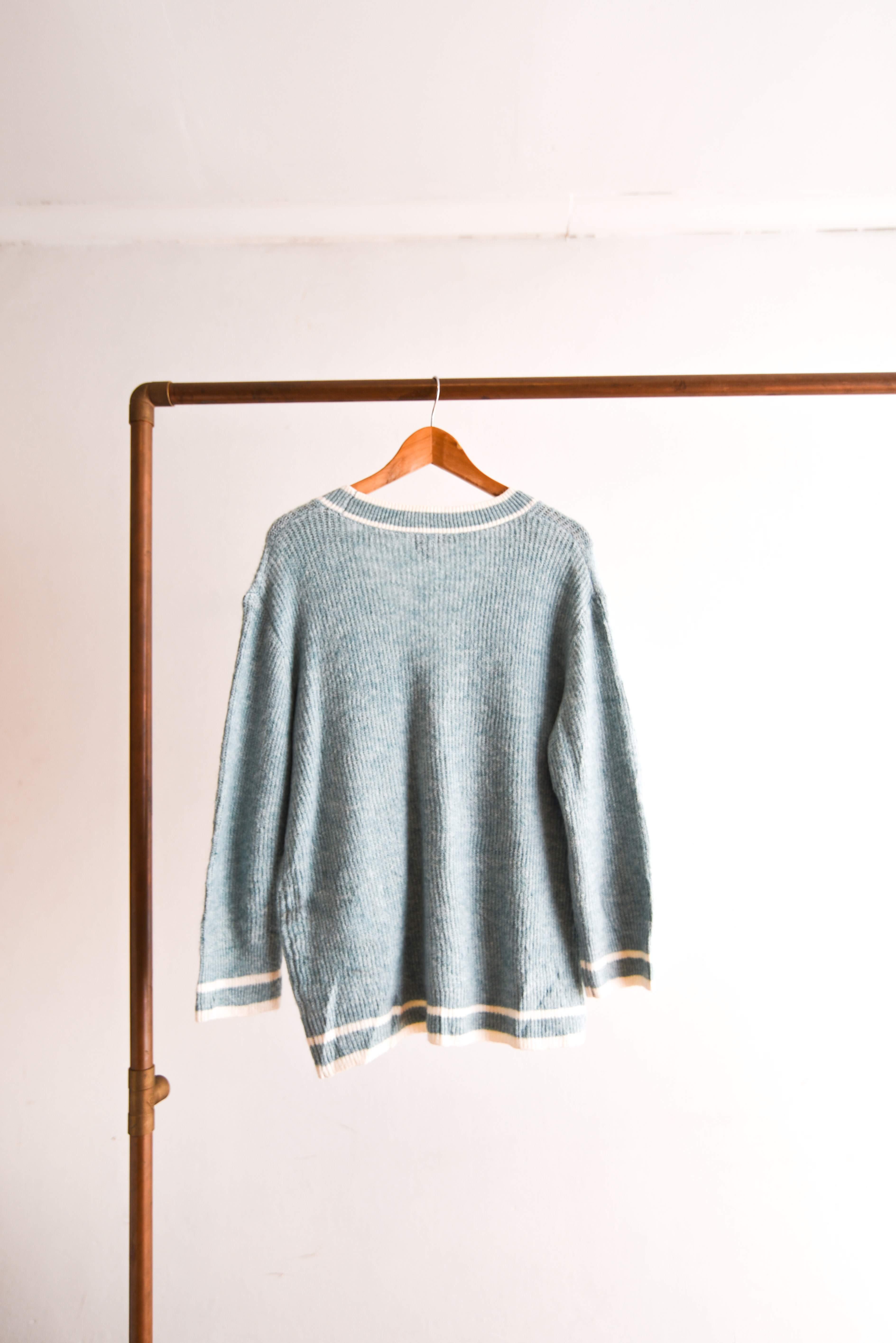 Cardigan babyblue botones