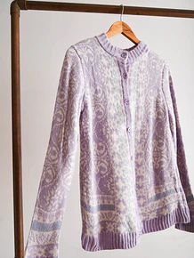 Cardigan 90s lila pastel
