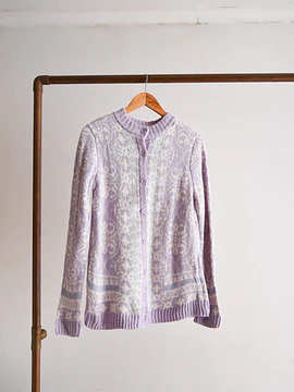 Cardigan 90s lila pastel