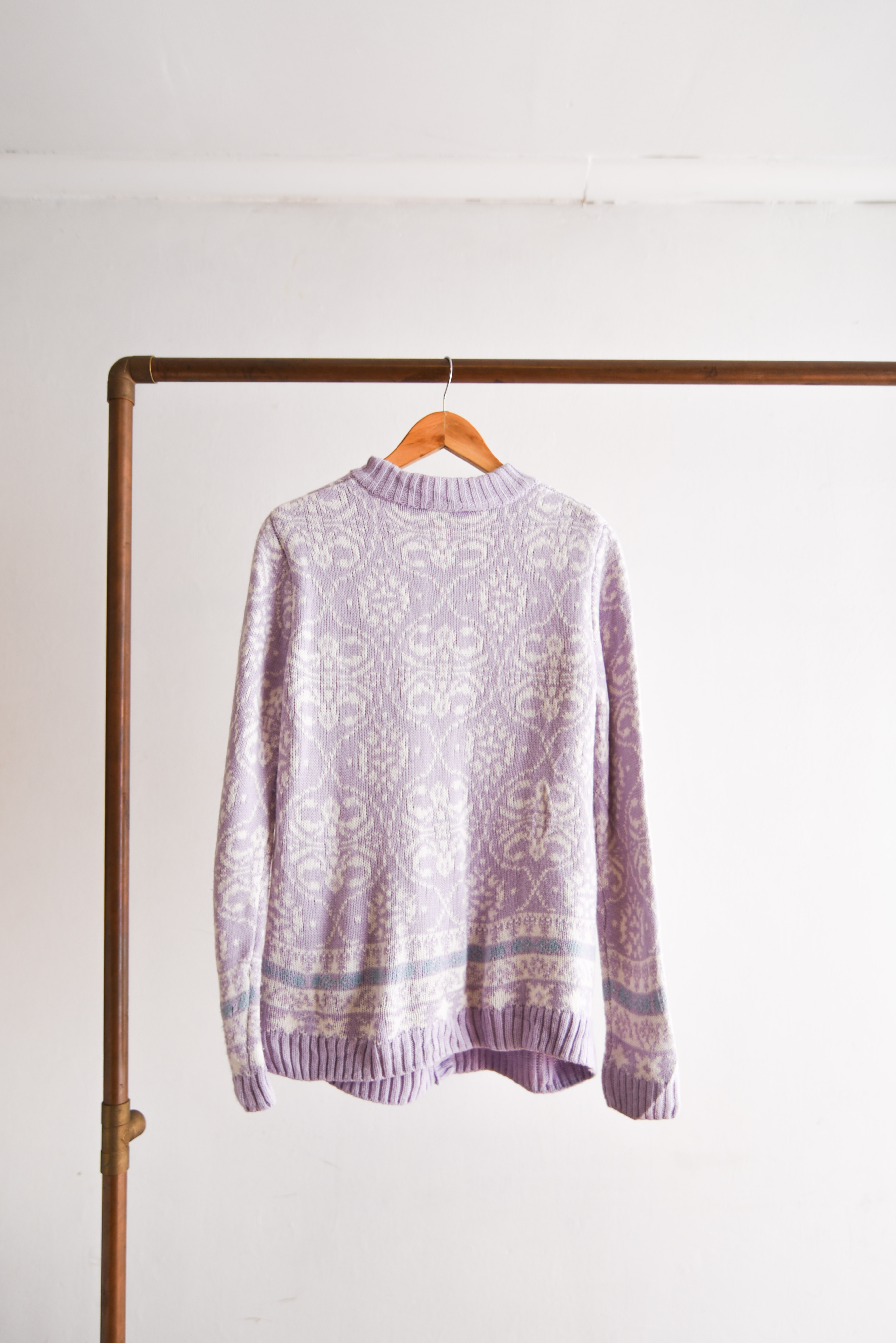 Cardigan 90s lila pastel