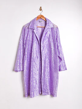 Tapado lila encaje vintage