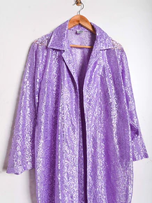 Tapado lila encaje vintage