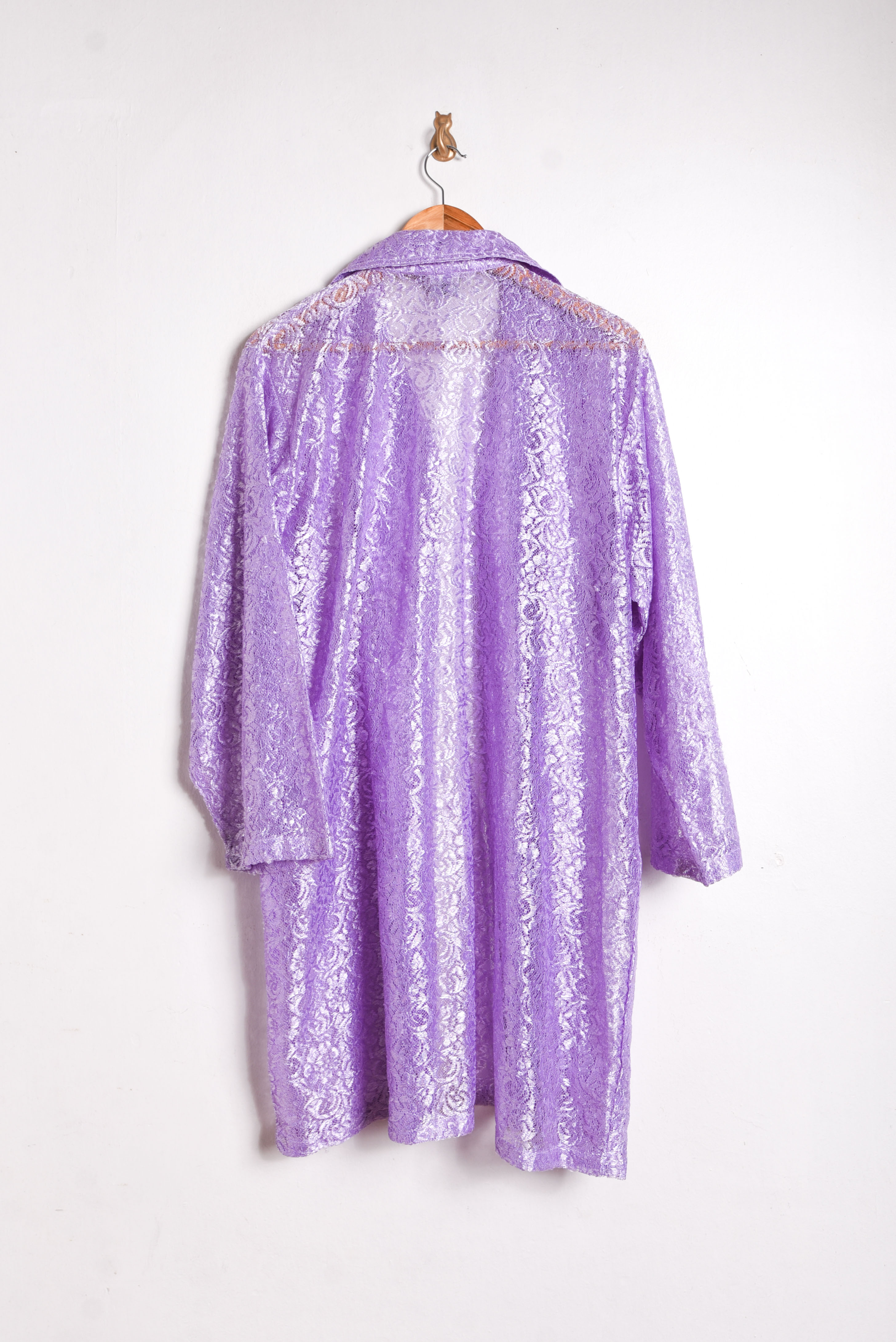 Tapado lila encaje vintage