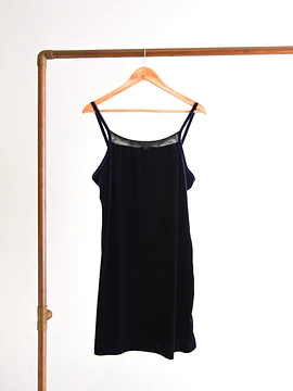 Vestido morado velvet 90S