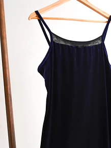 Vestido morado velvet 90S