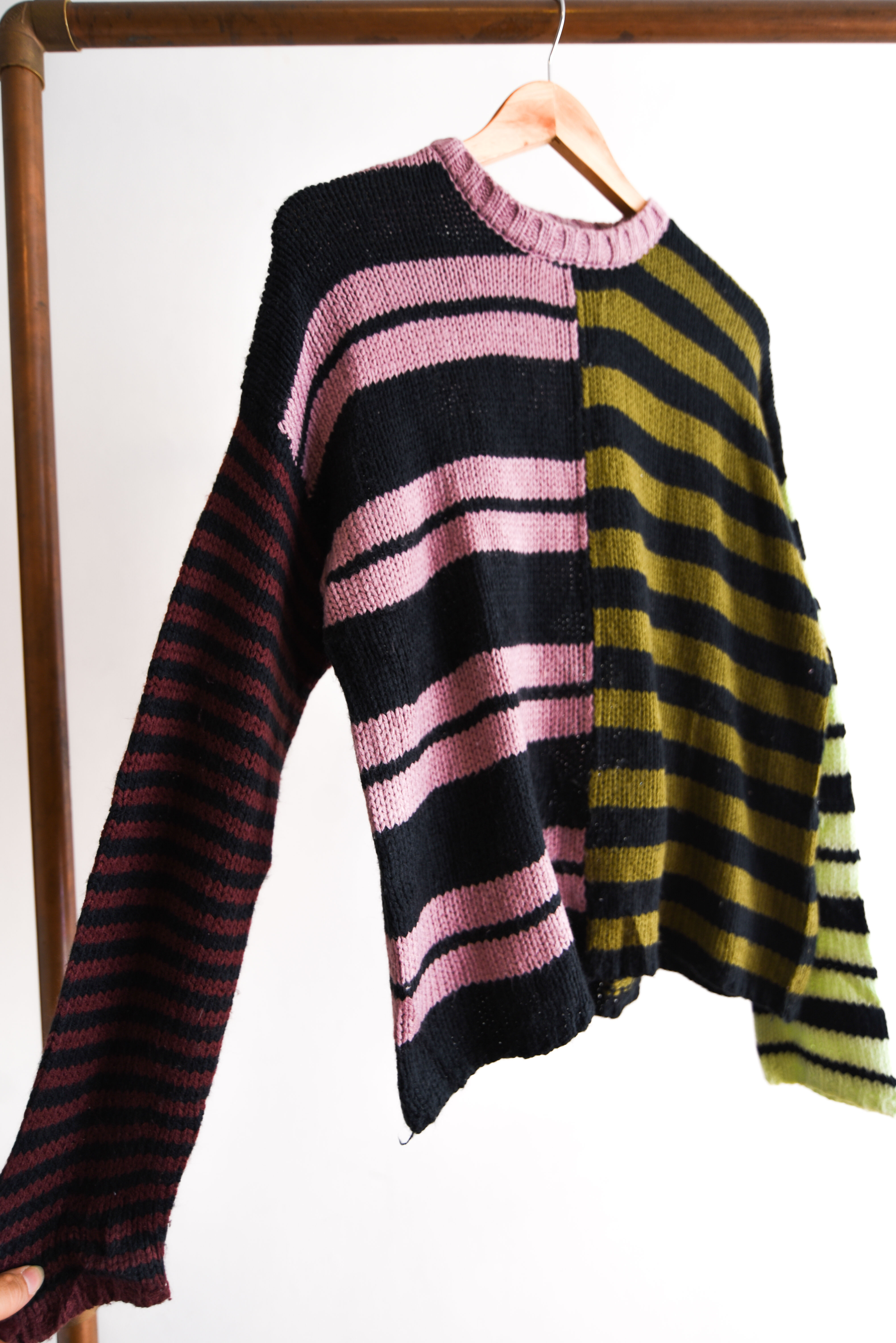 Chaleco rayado contrastes