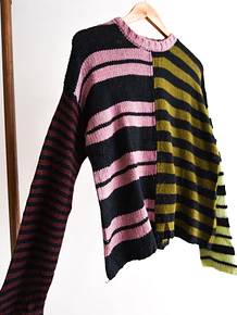 Chaleco rayado contrastes