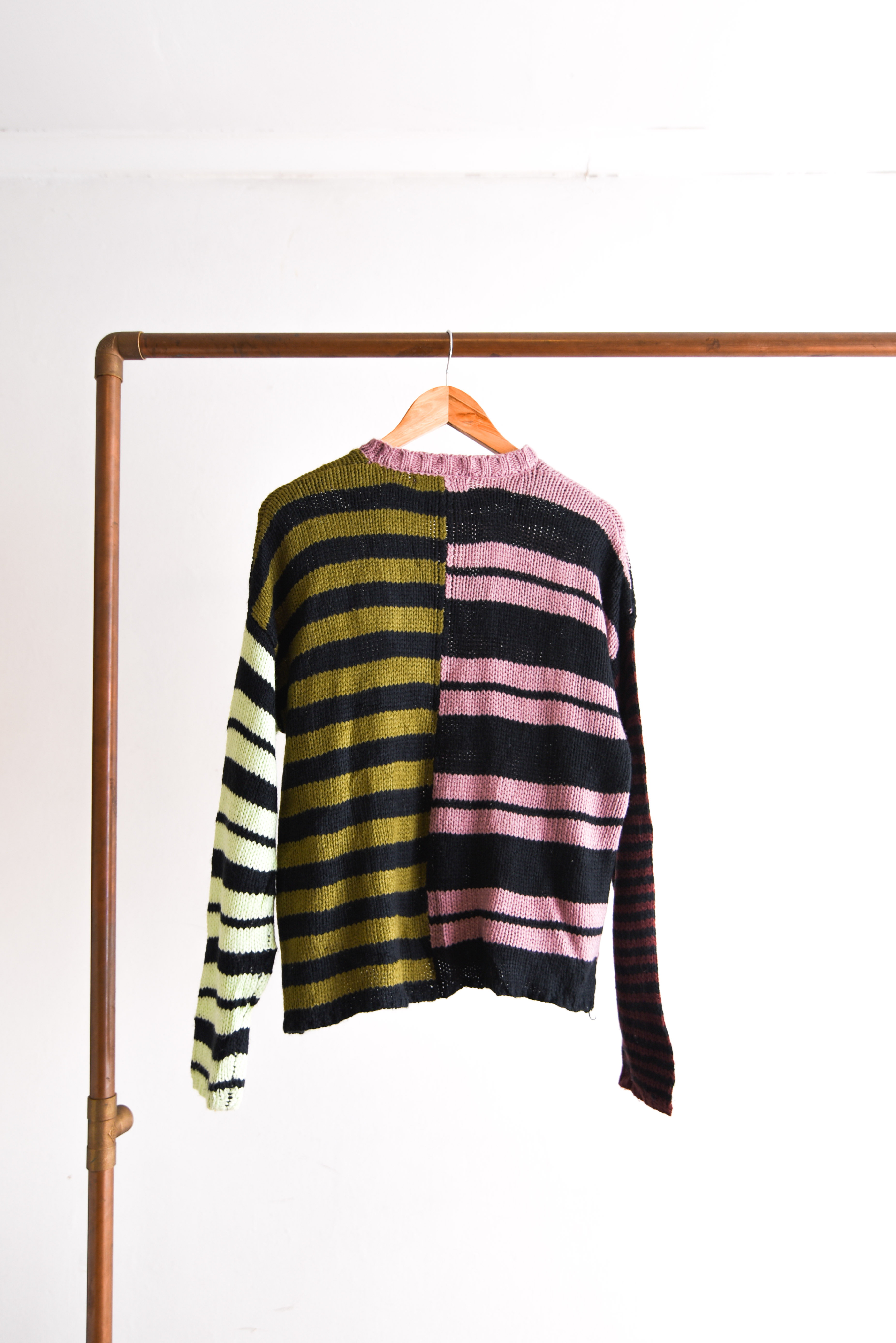 Chaleco rayado contrastes