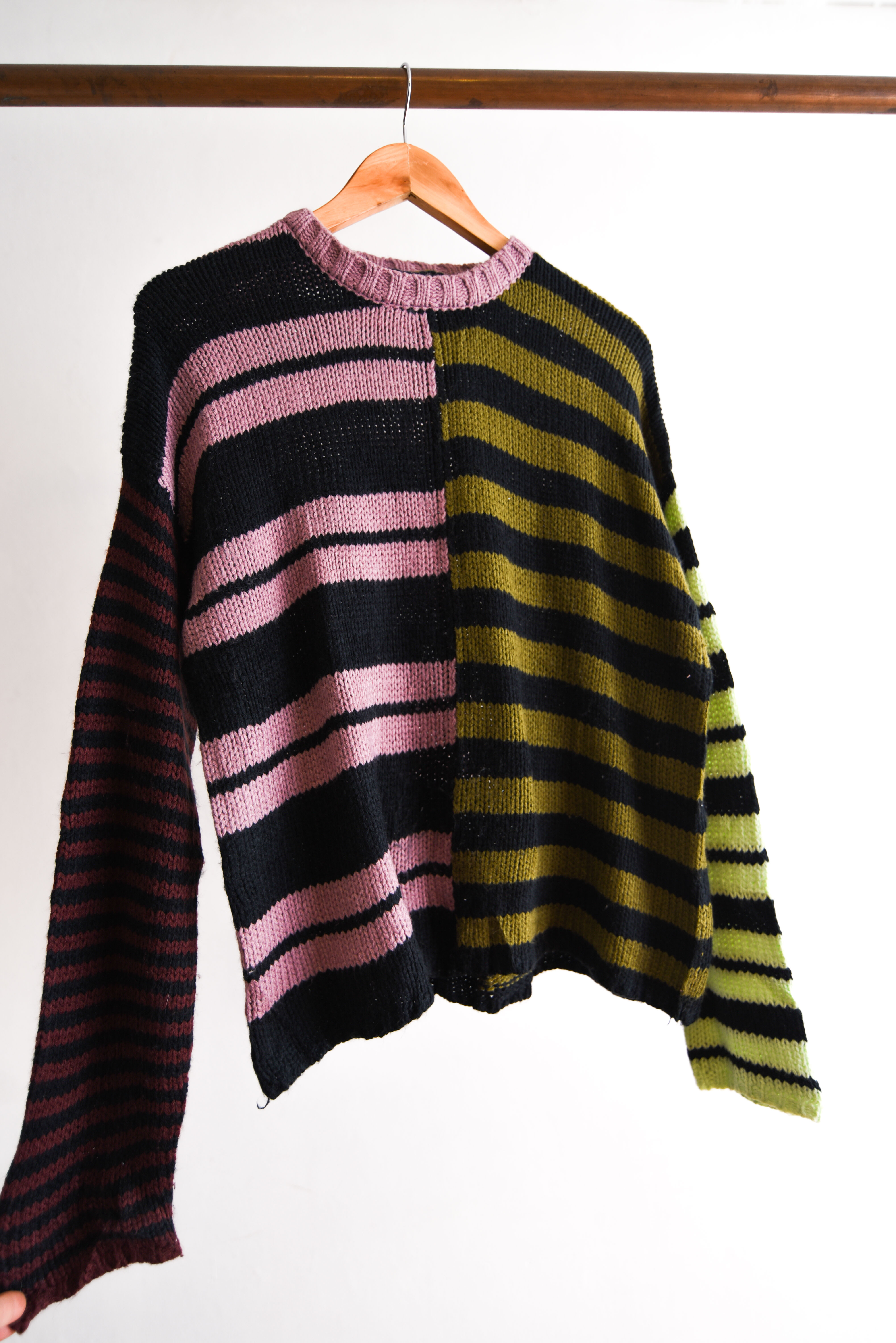 Chaleco rayado contrastes