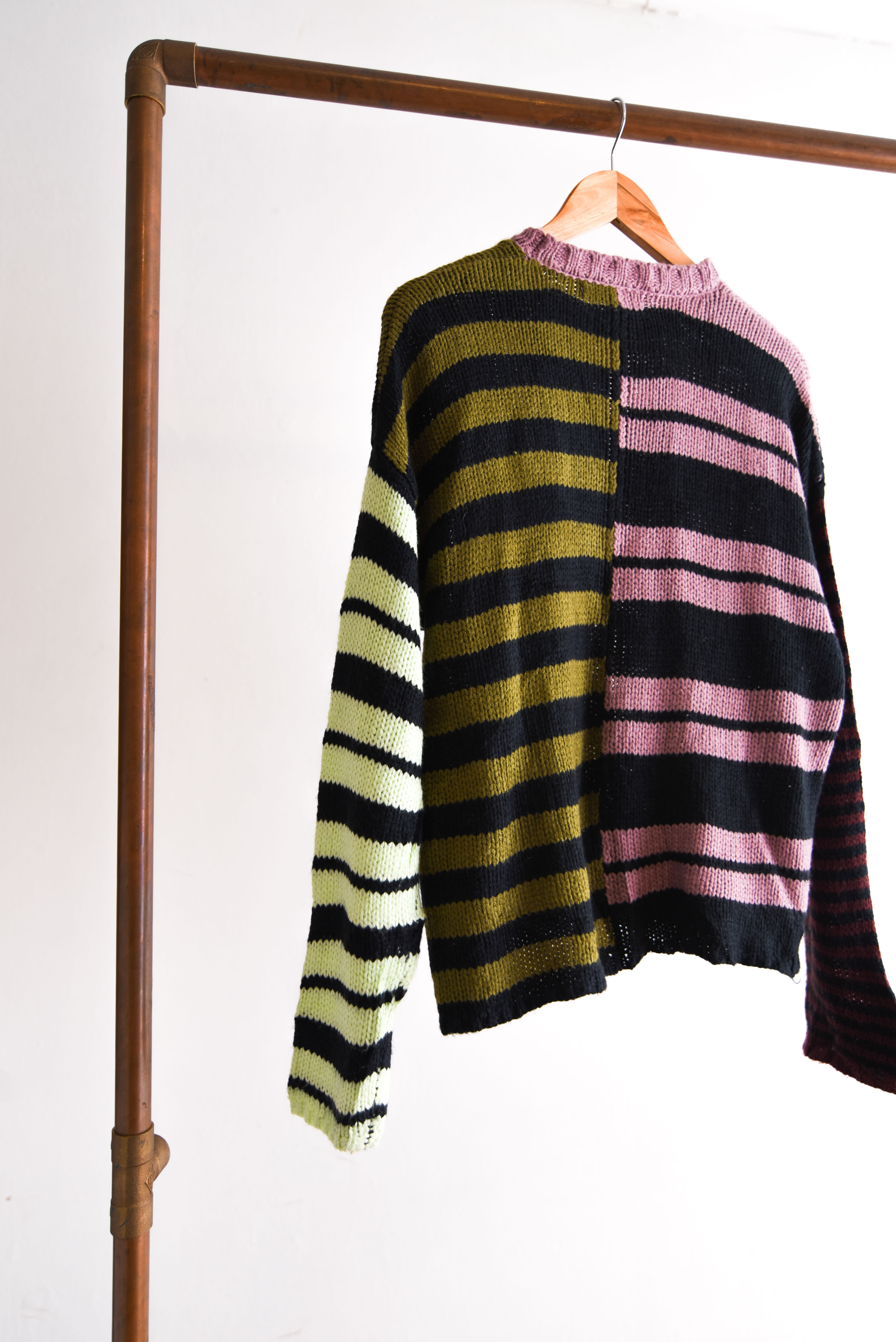 Chaleco rayado contrastes