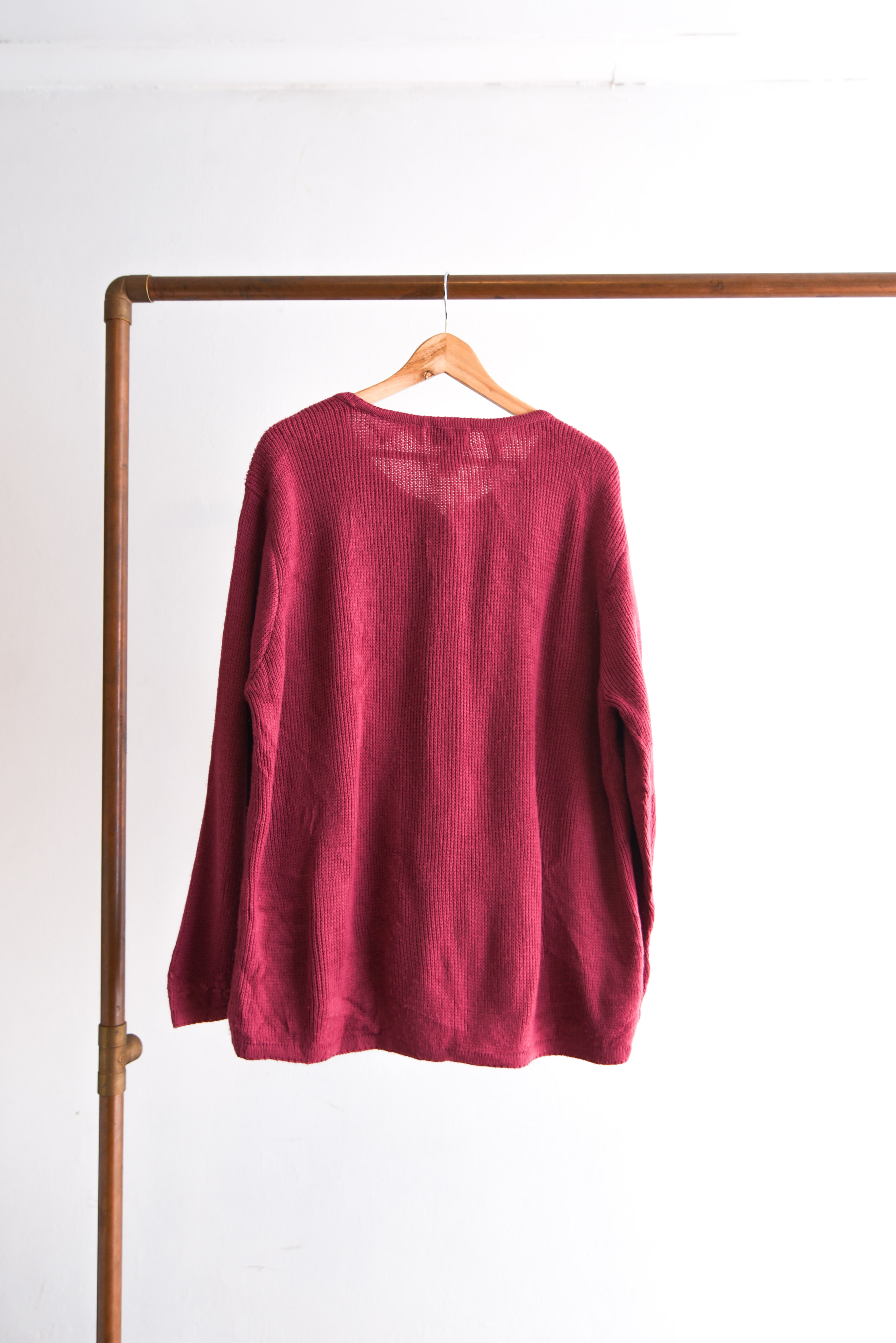 Cardigan rosa vintage bordado