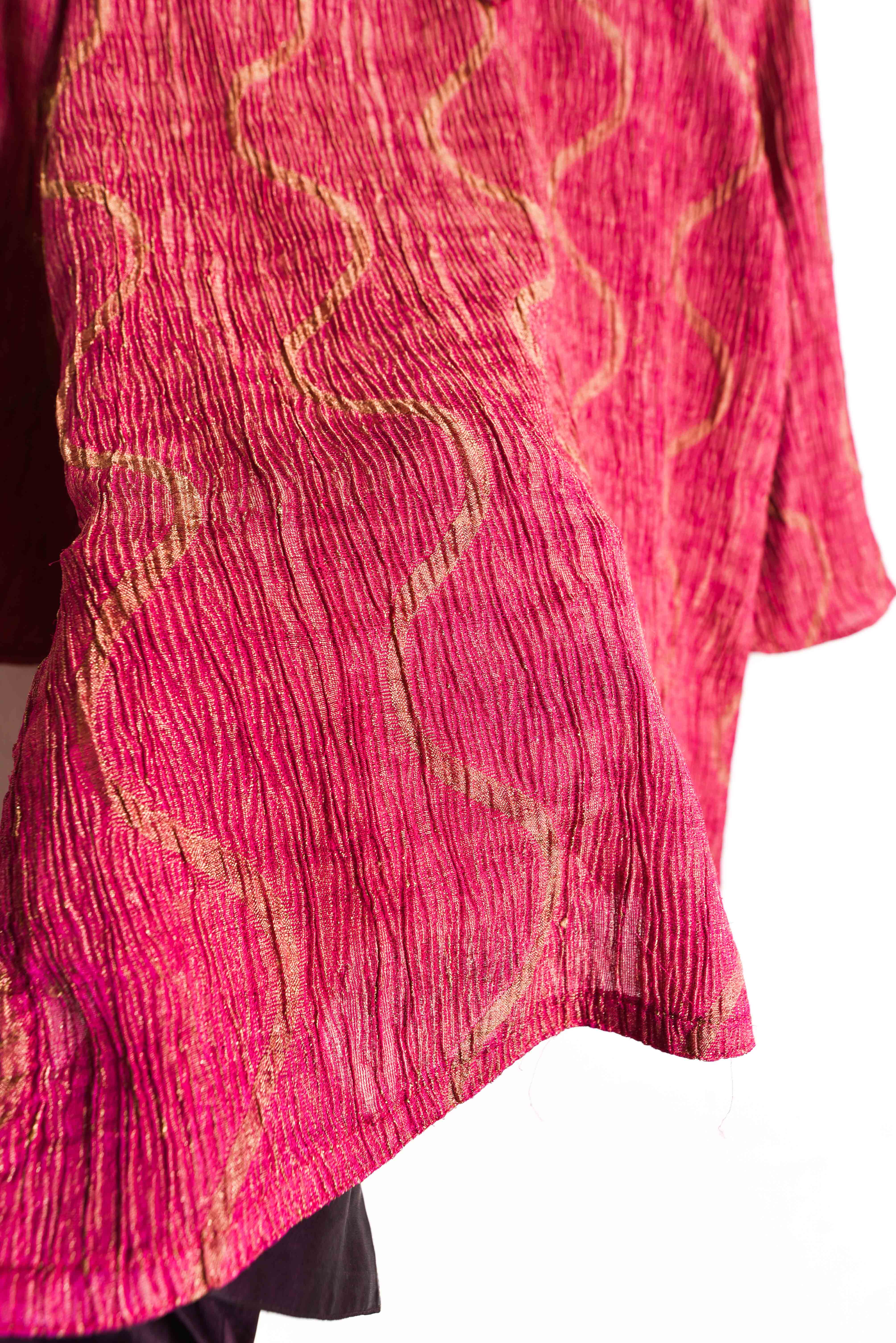 Top rosado bambula wavy