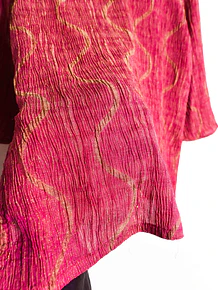 Top rosado bambula wavy