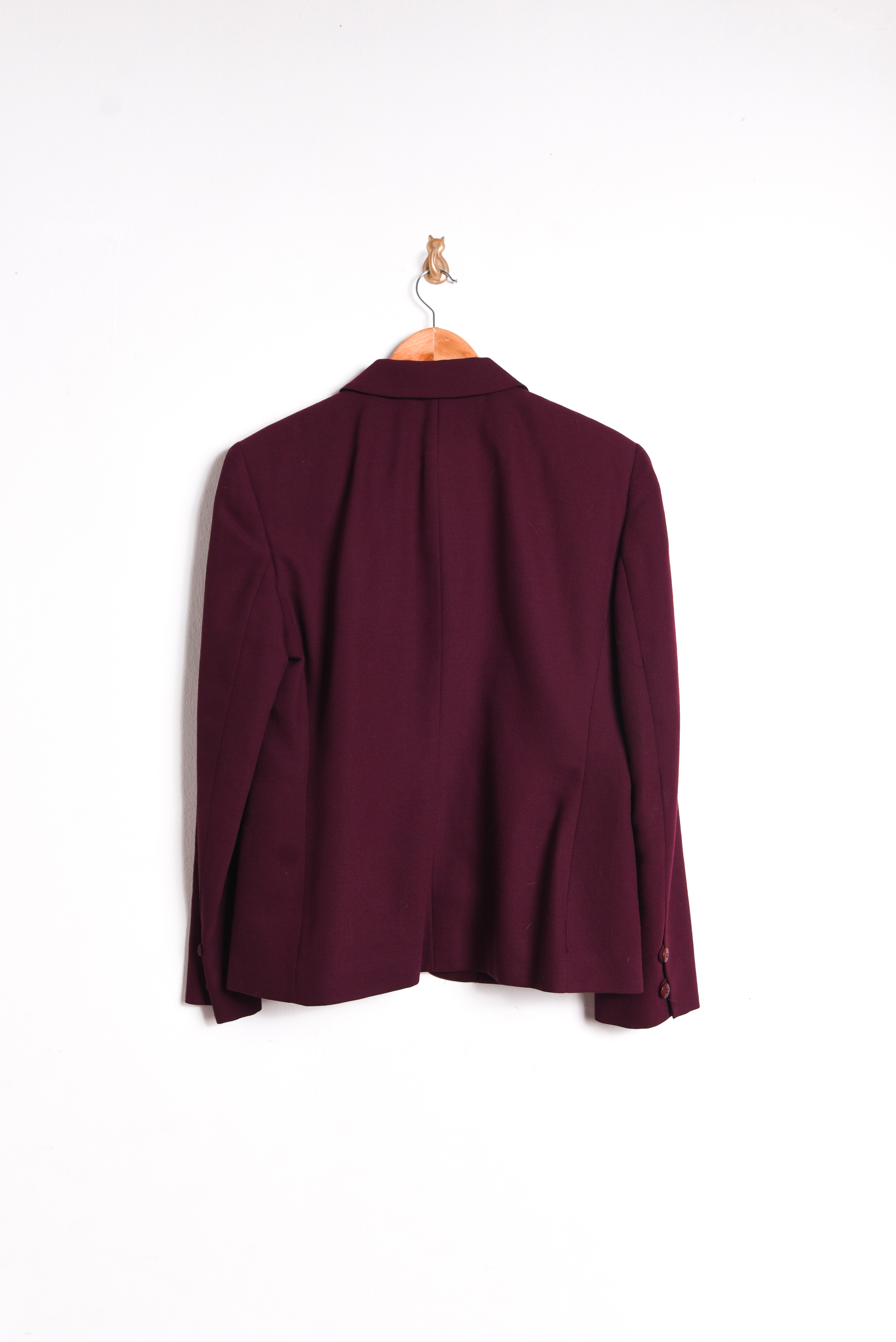 Chaqueta 90s burdeo lana