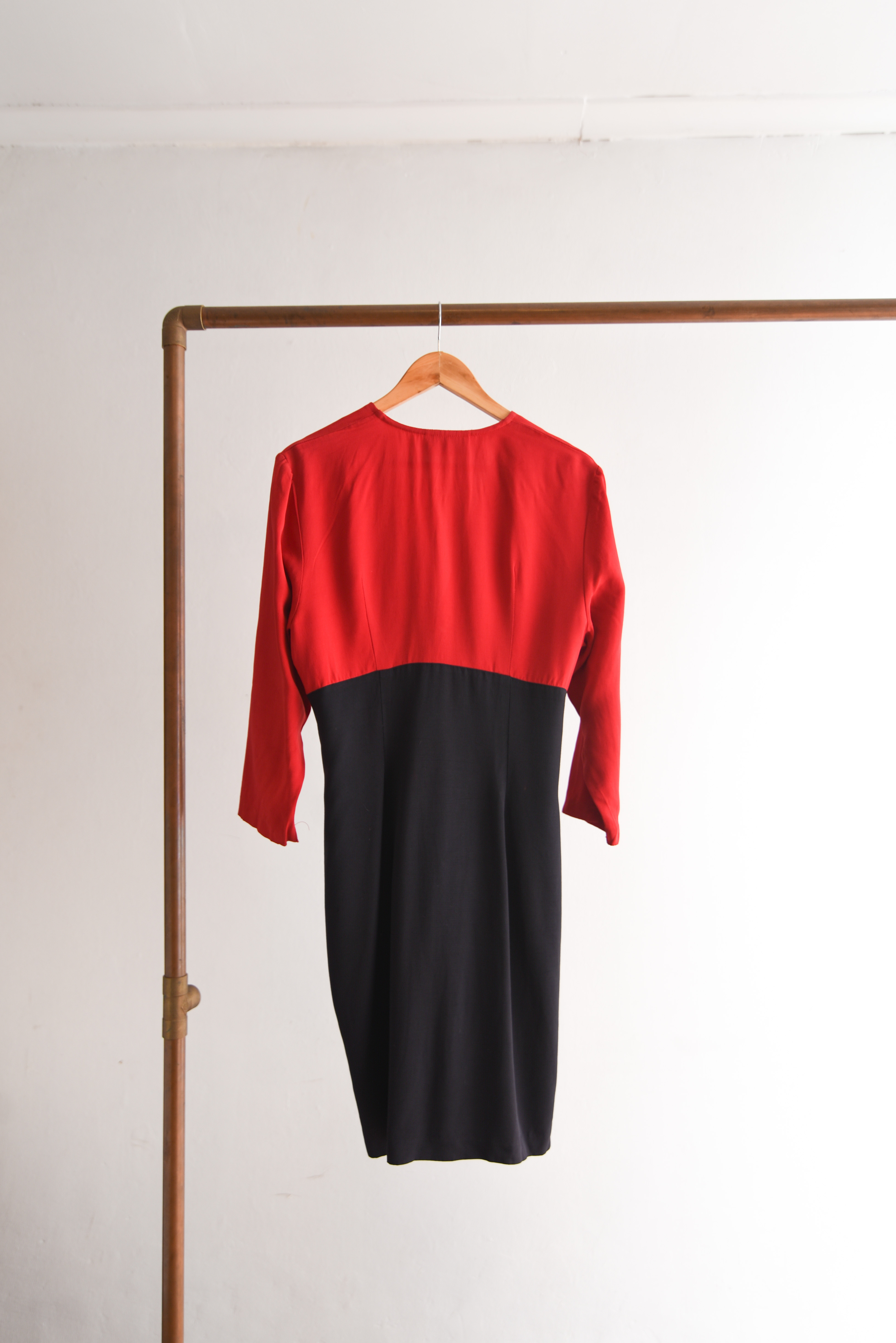 Vestido black&red 90s