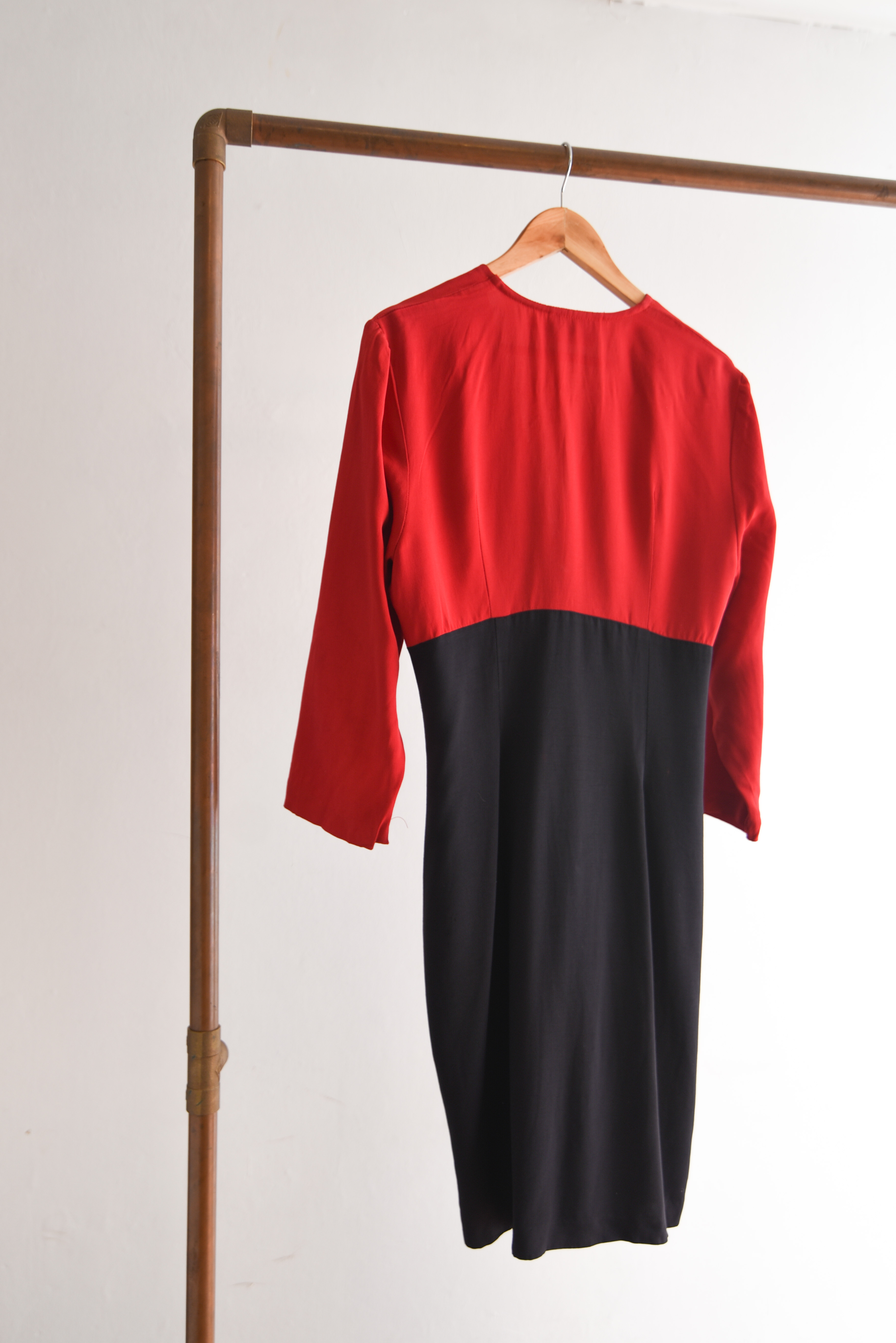 Vestido black&red 90s
