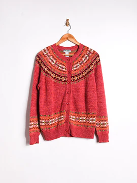Cardigan naranjo nordic vintage
