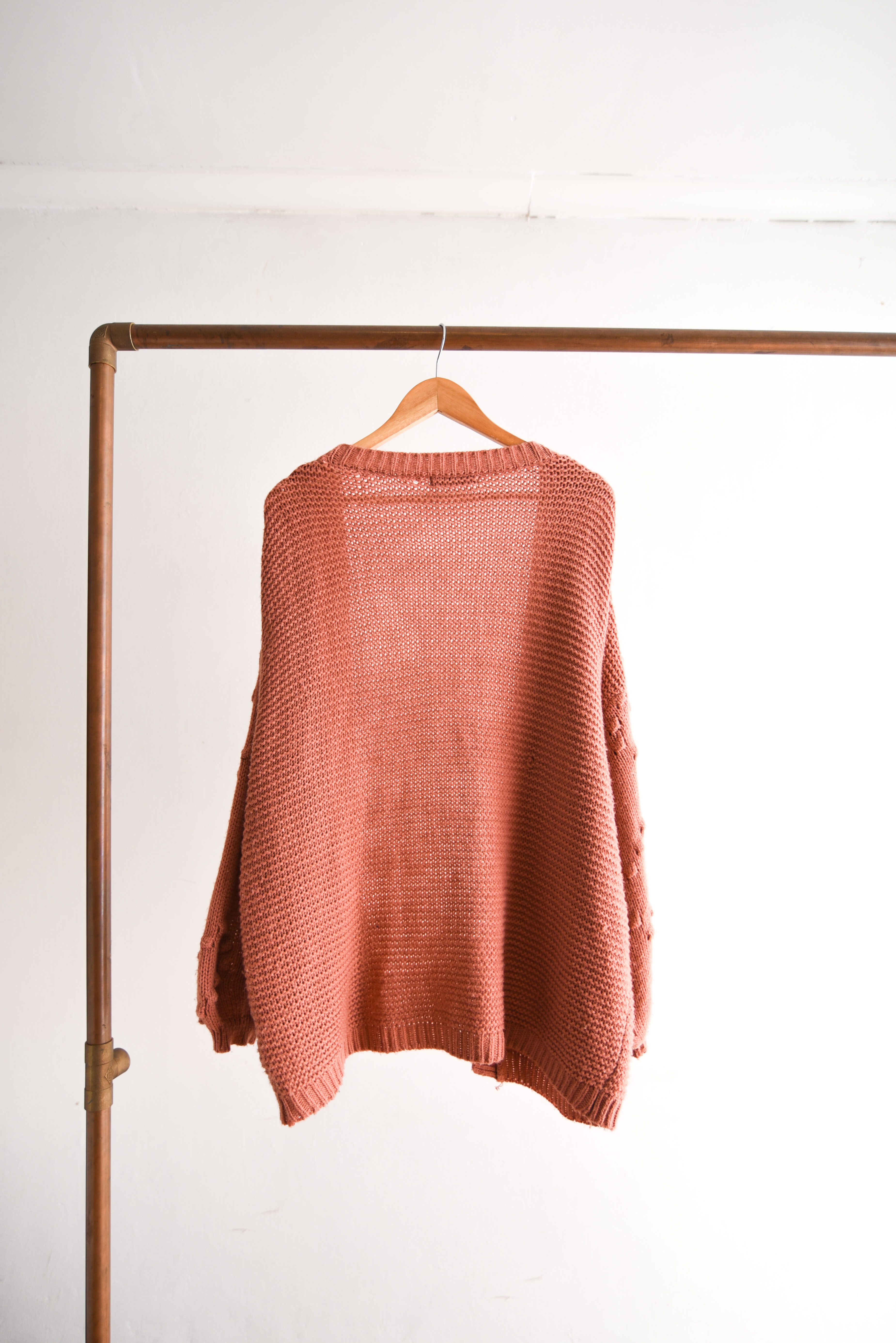 Cardigan tapado coral globo