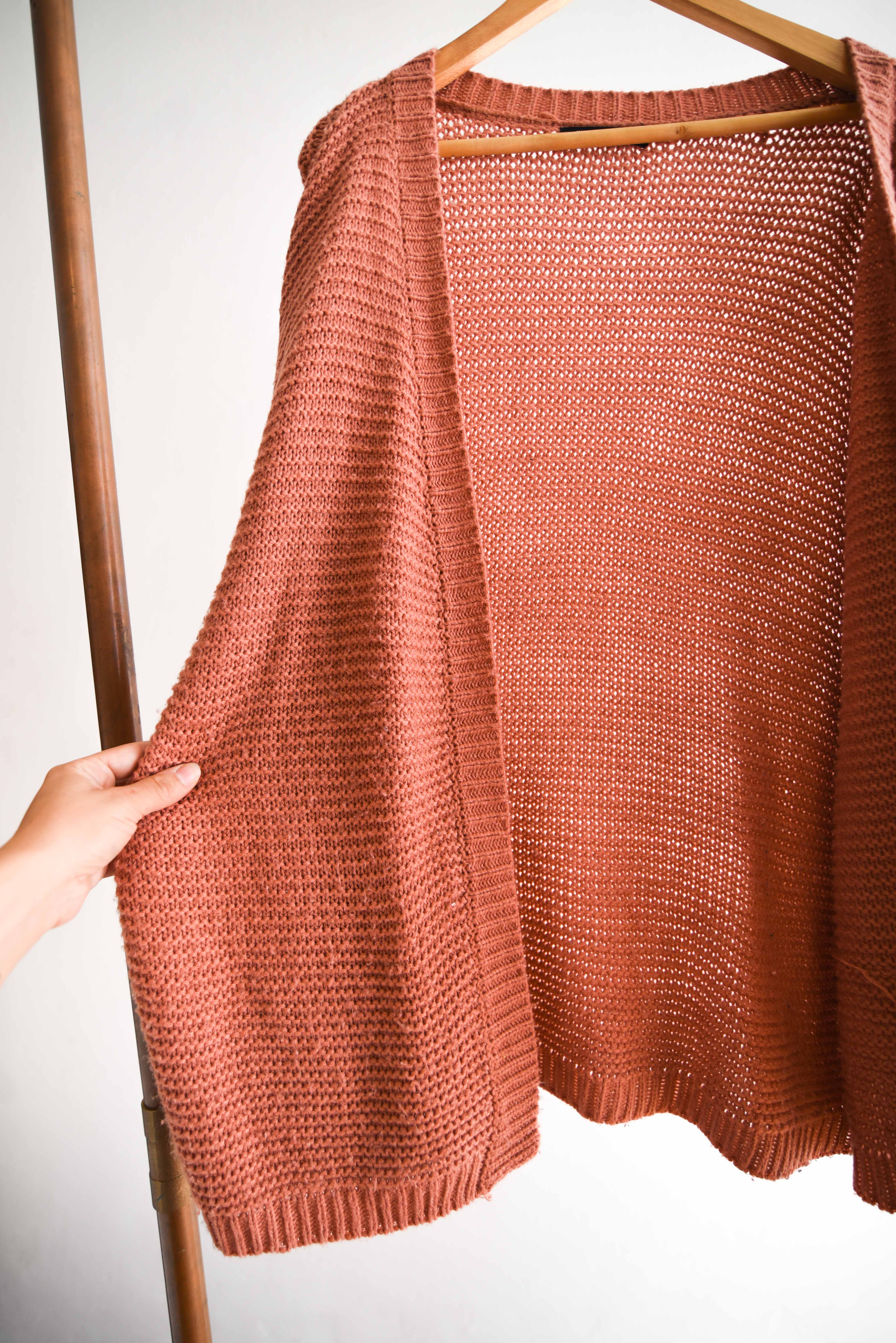 Cardigan tapado coral globo