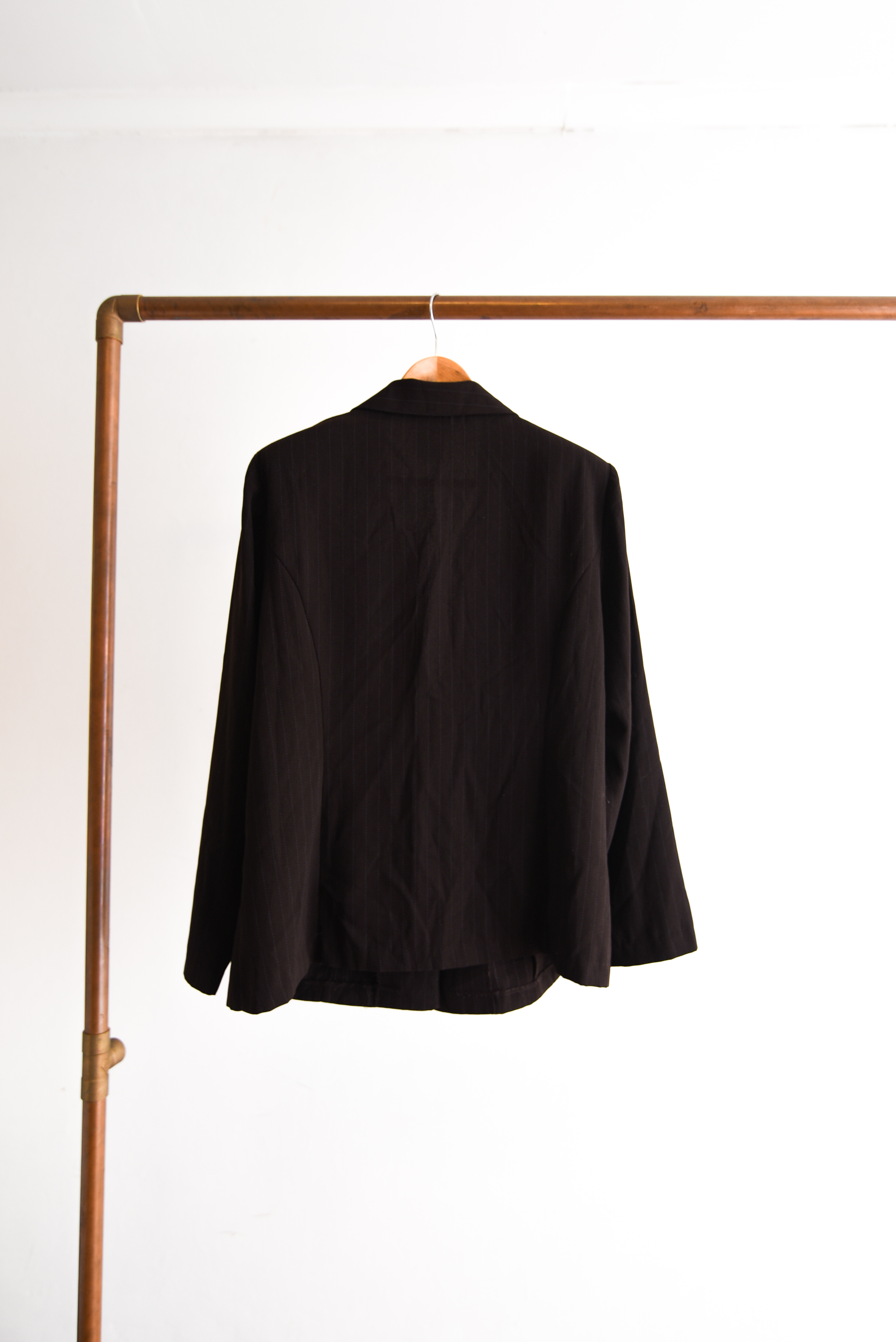 Power suit café vintage pinstripe