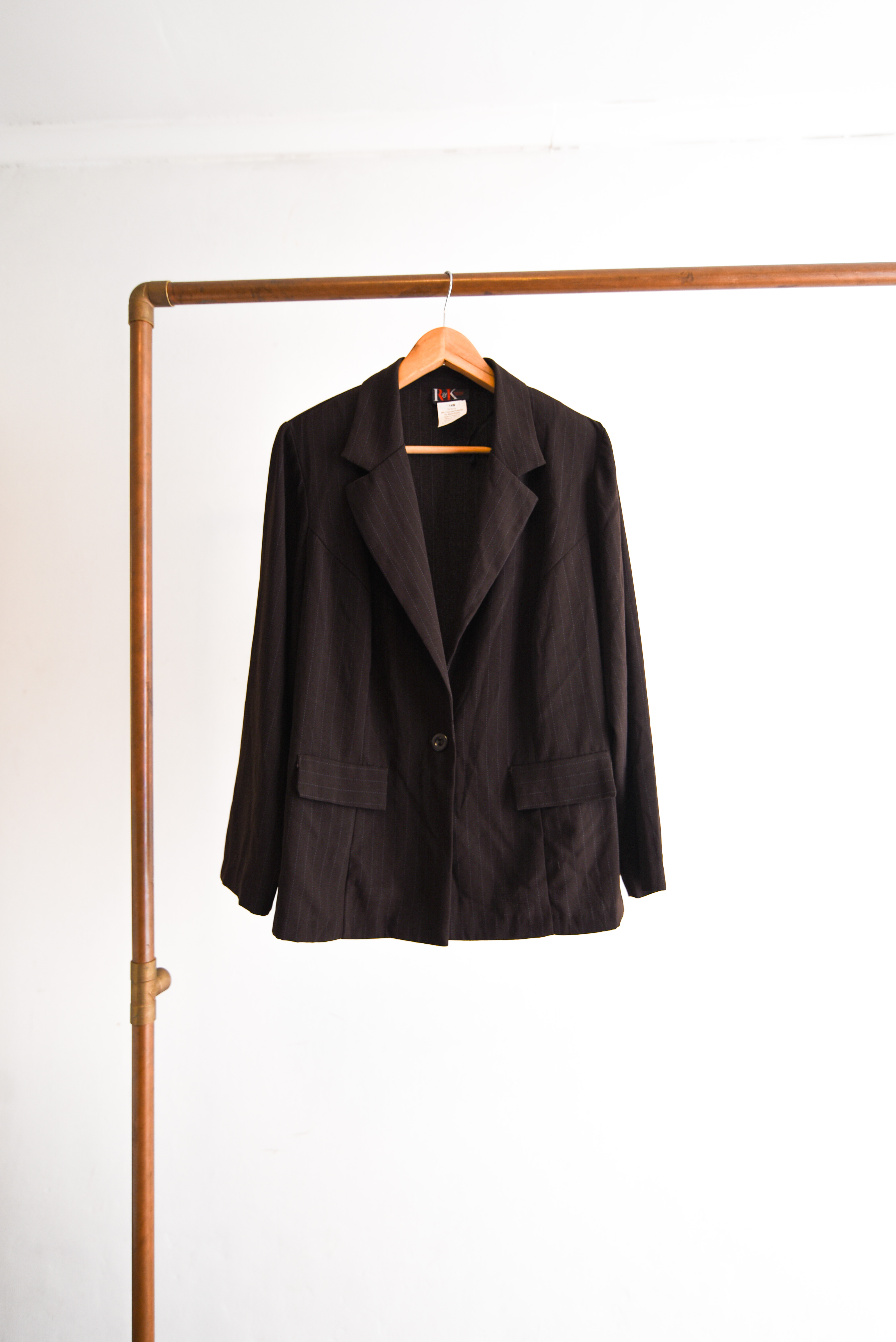 Power suit café vintage pinstripe