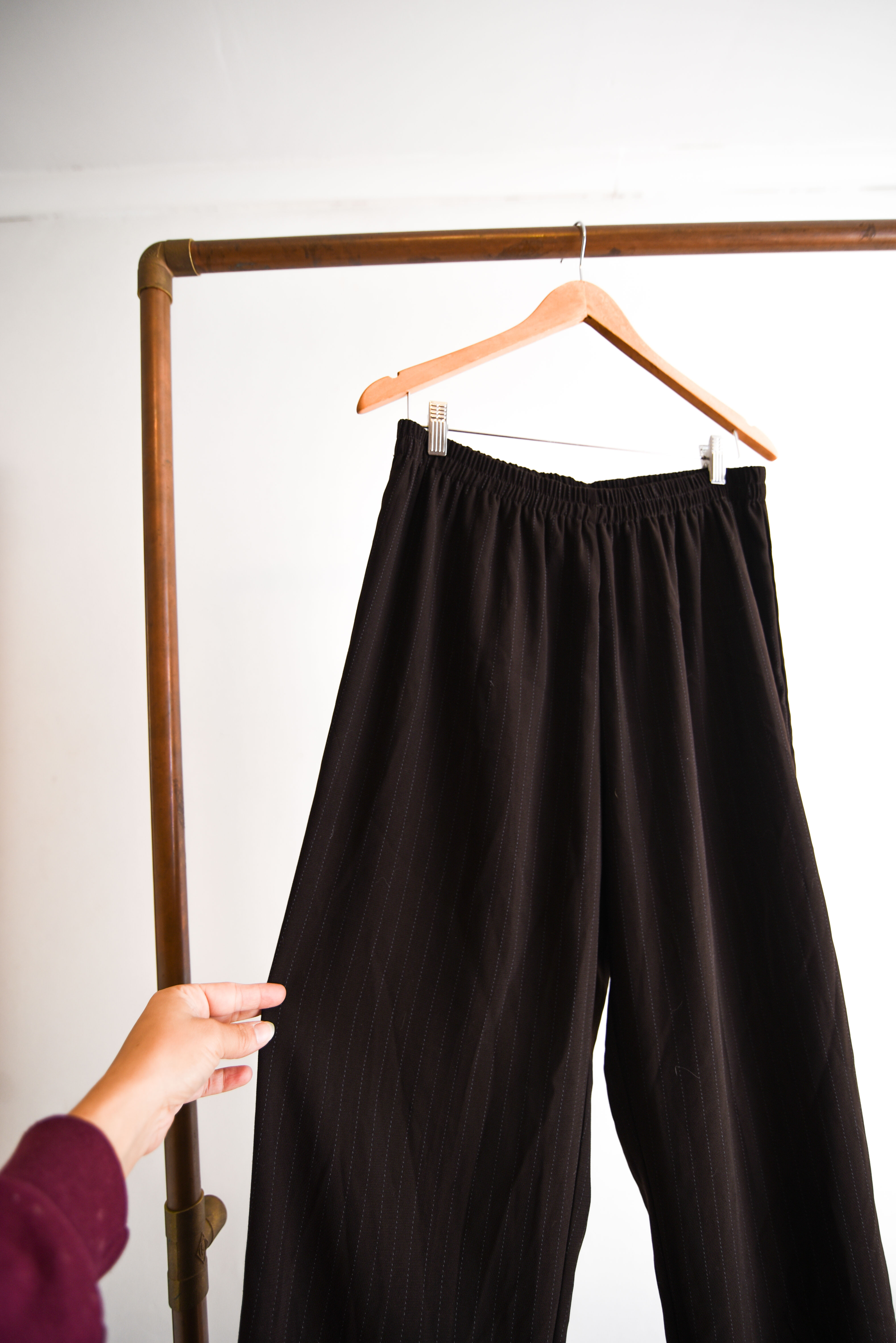 Power suit café vintage pinstripe