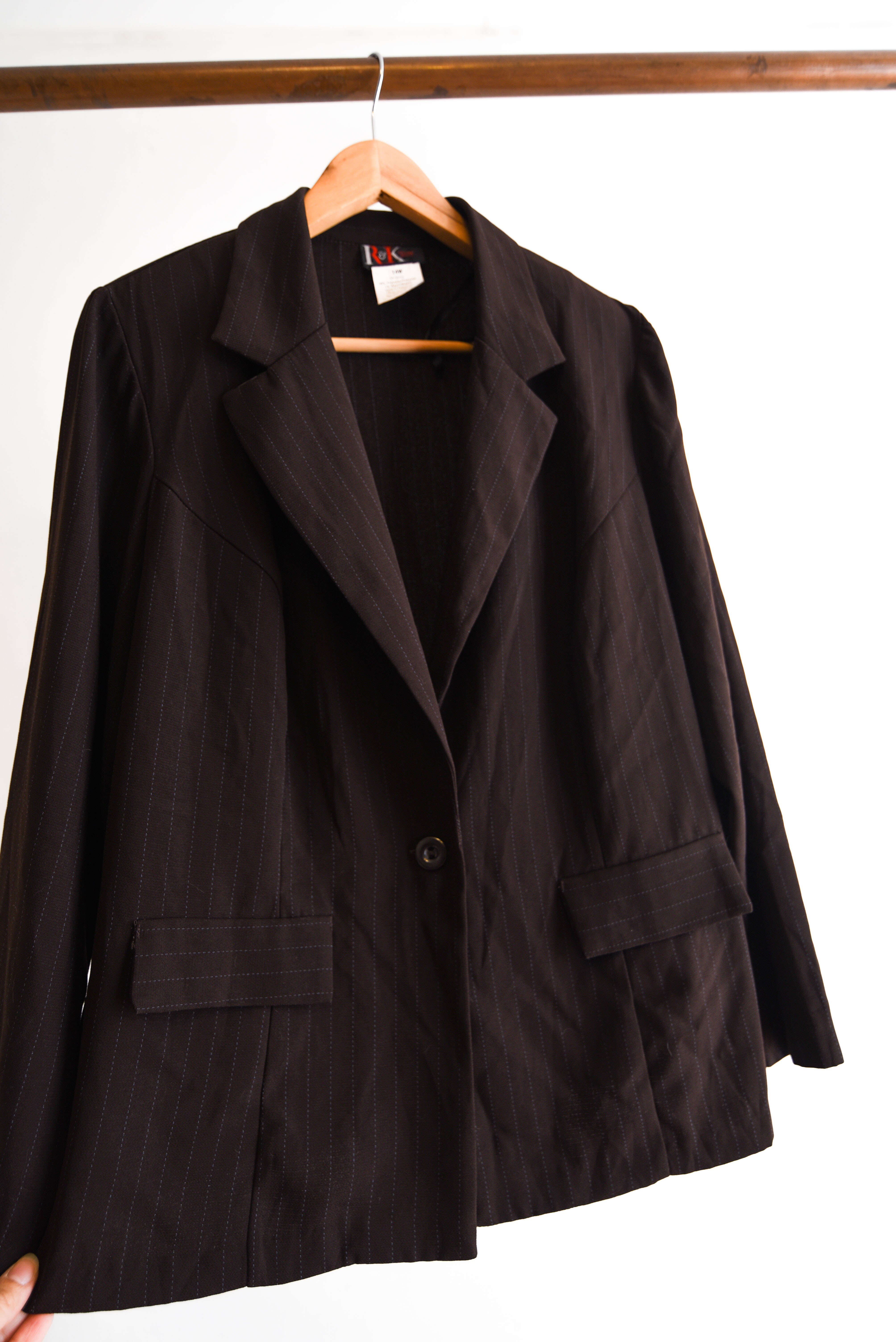 Power suit café vintage pinstripe