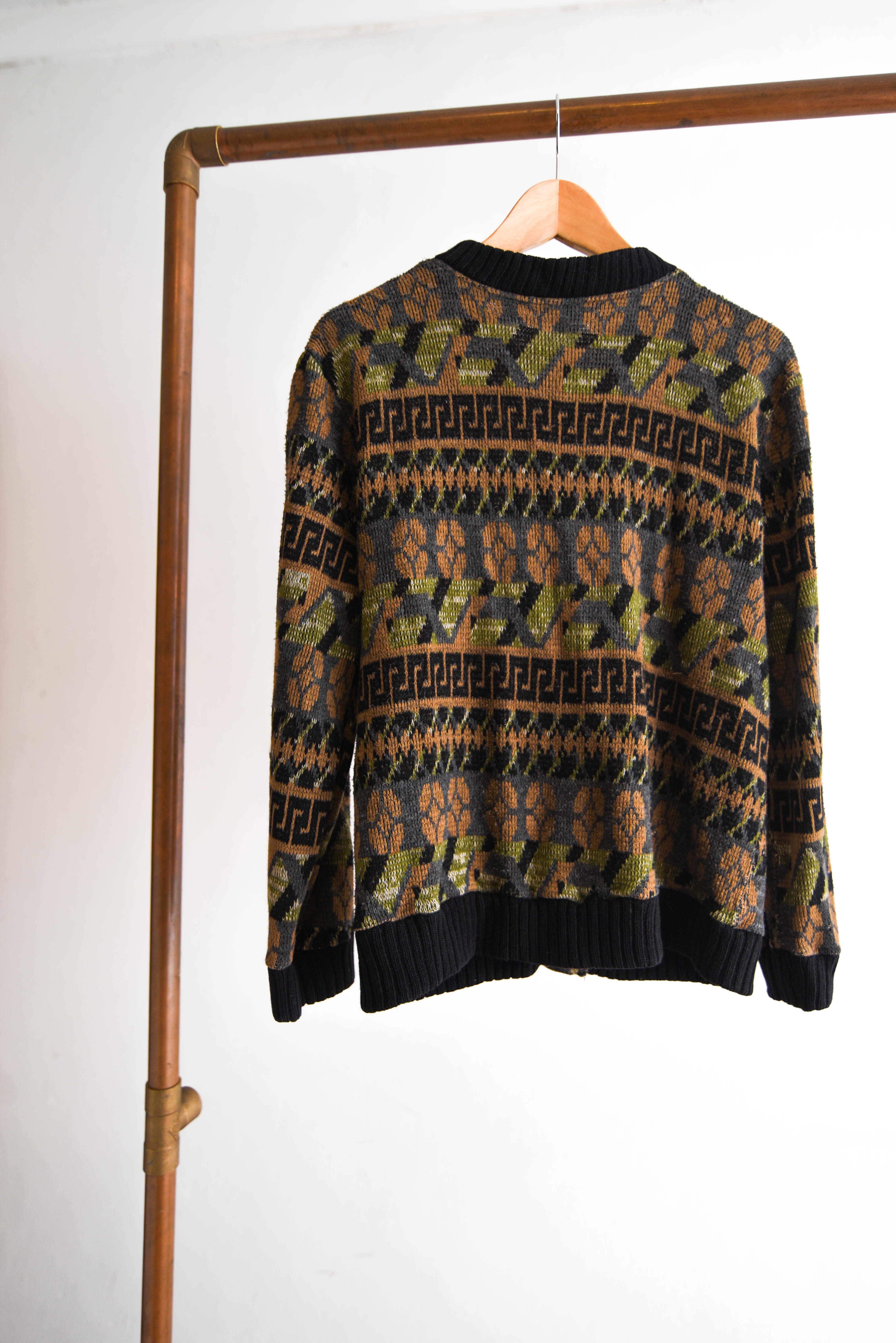 Cardigan vintage folky made in Chile