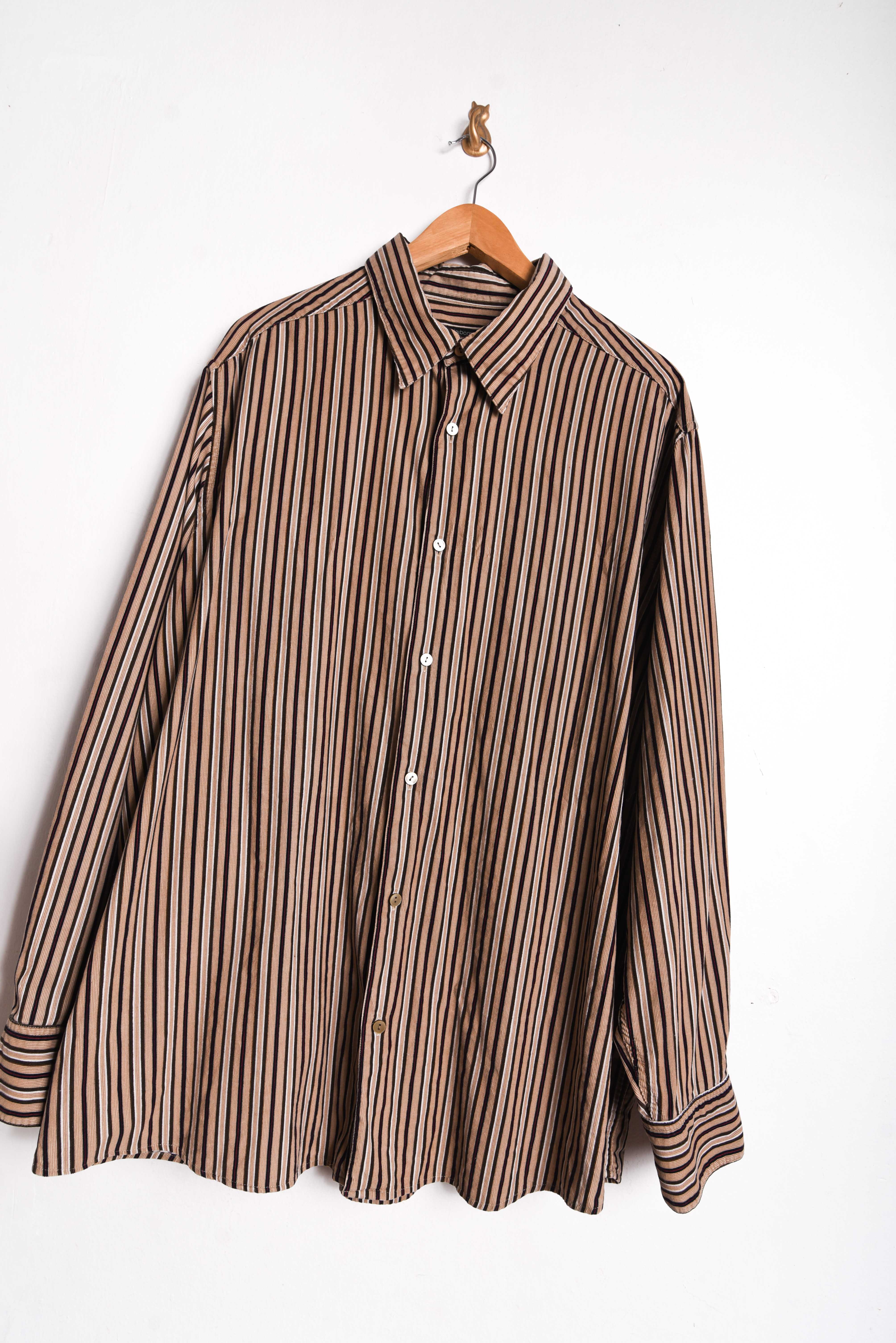 Camisa café cotelé