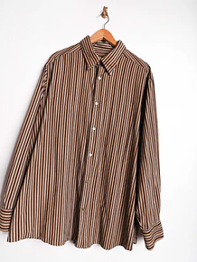 Camisa café cotelé
