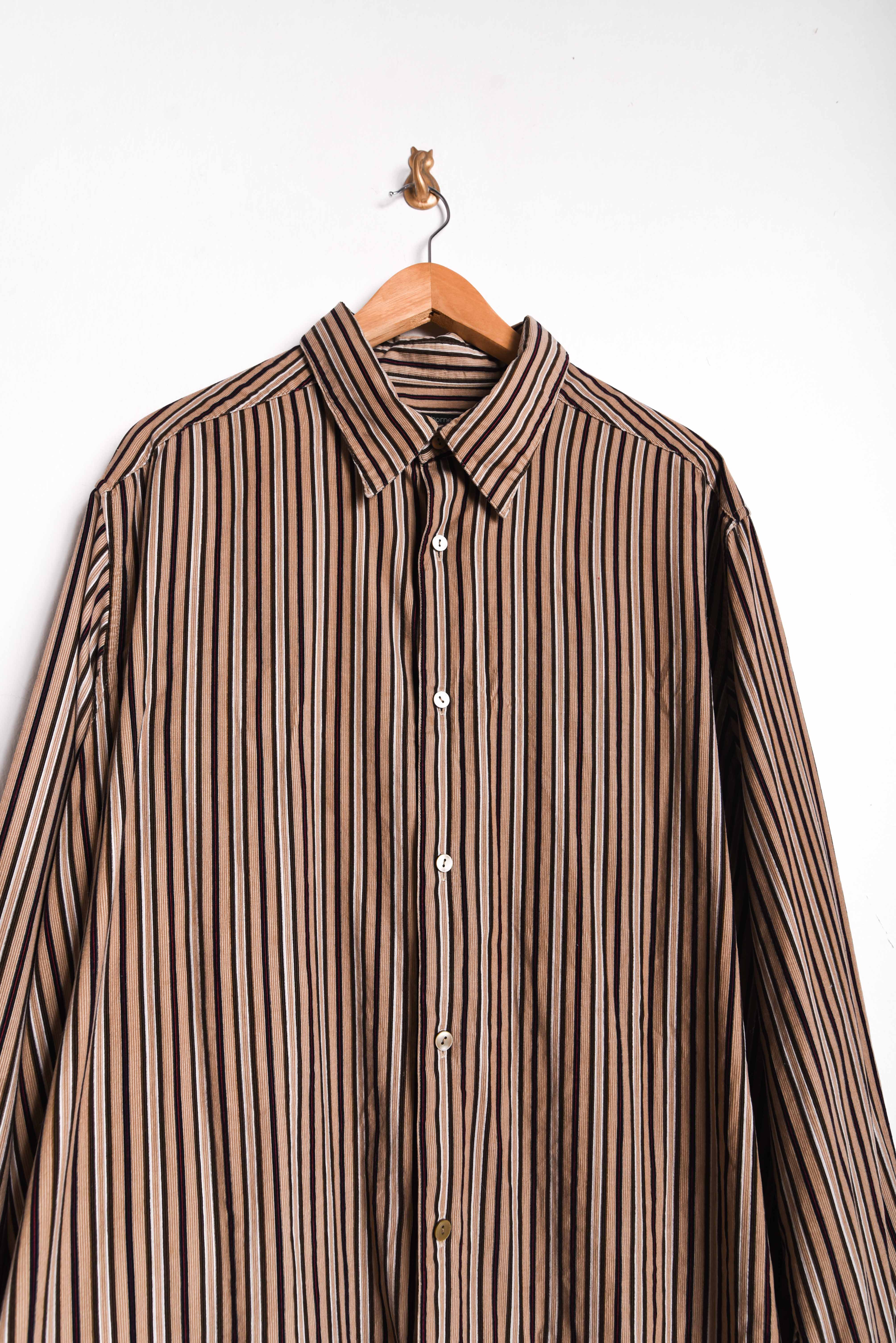 Camisa café cotelé