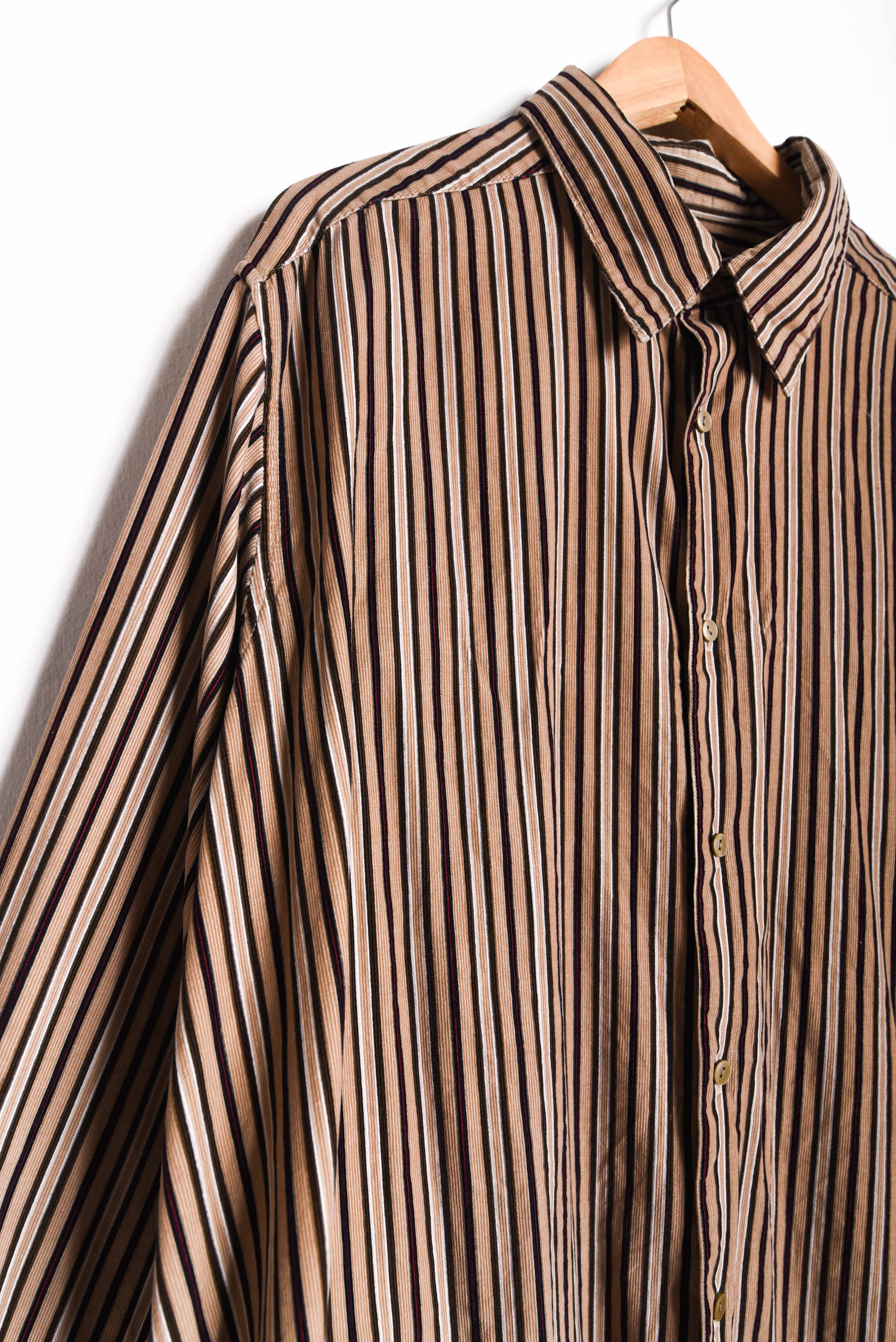 Camisa café cotelé