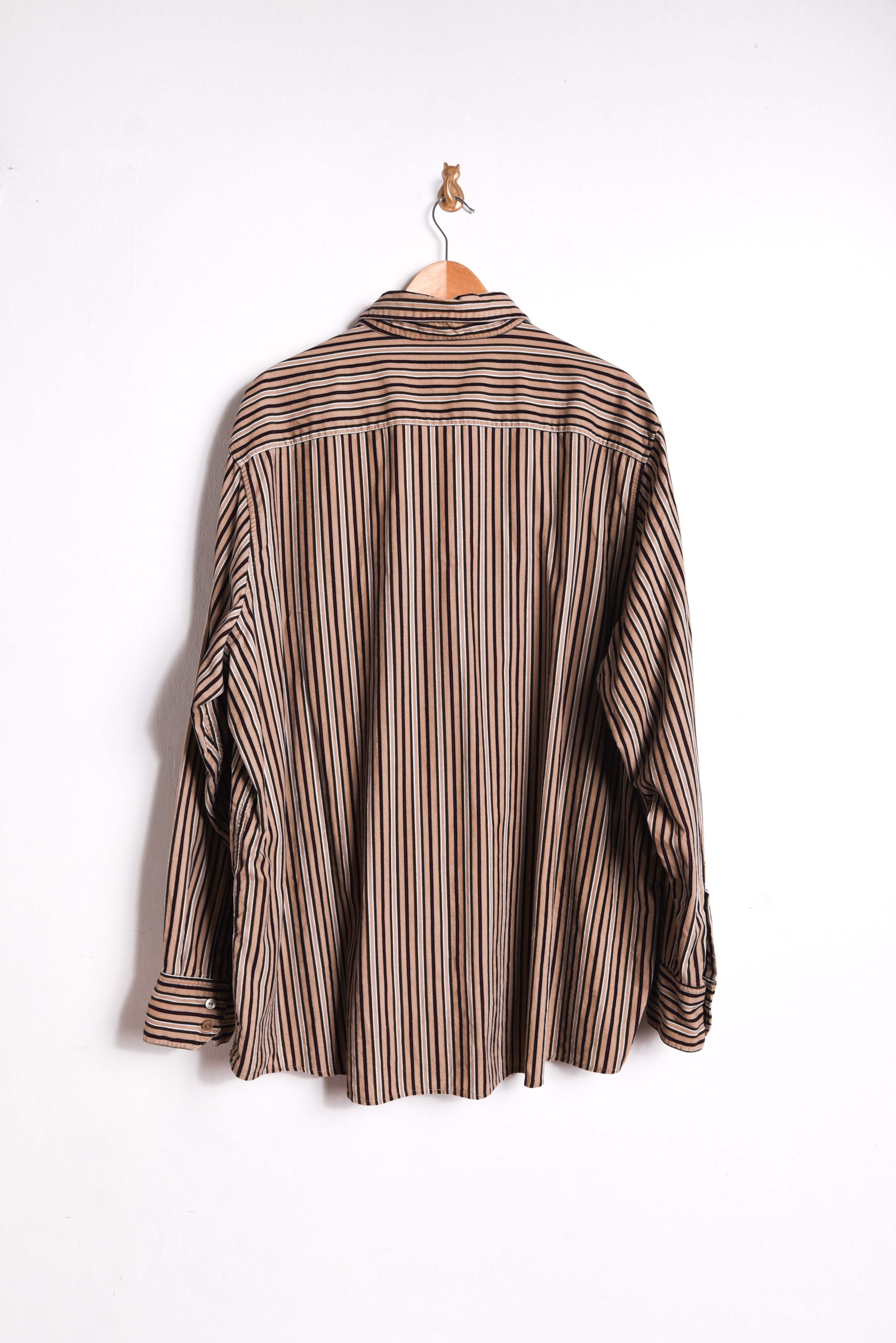 Camisa café cotelé