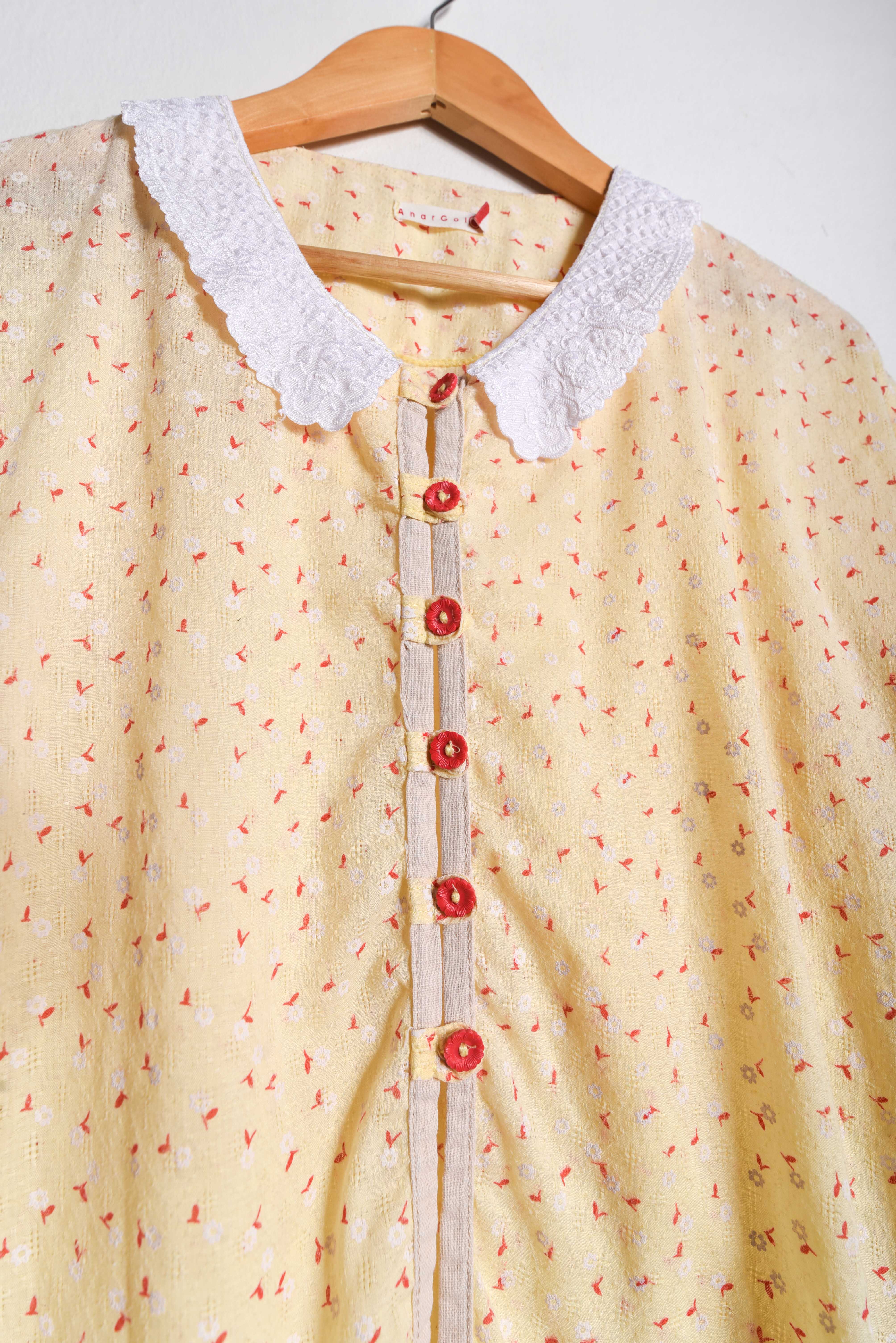 Blusa amarillo pastel peter pan