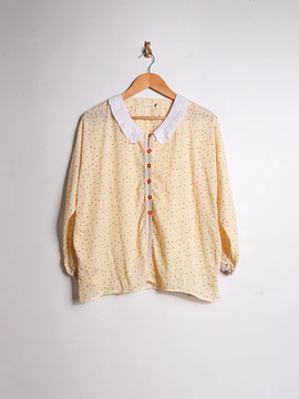 Blusa amarillo pastel peter pan