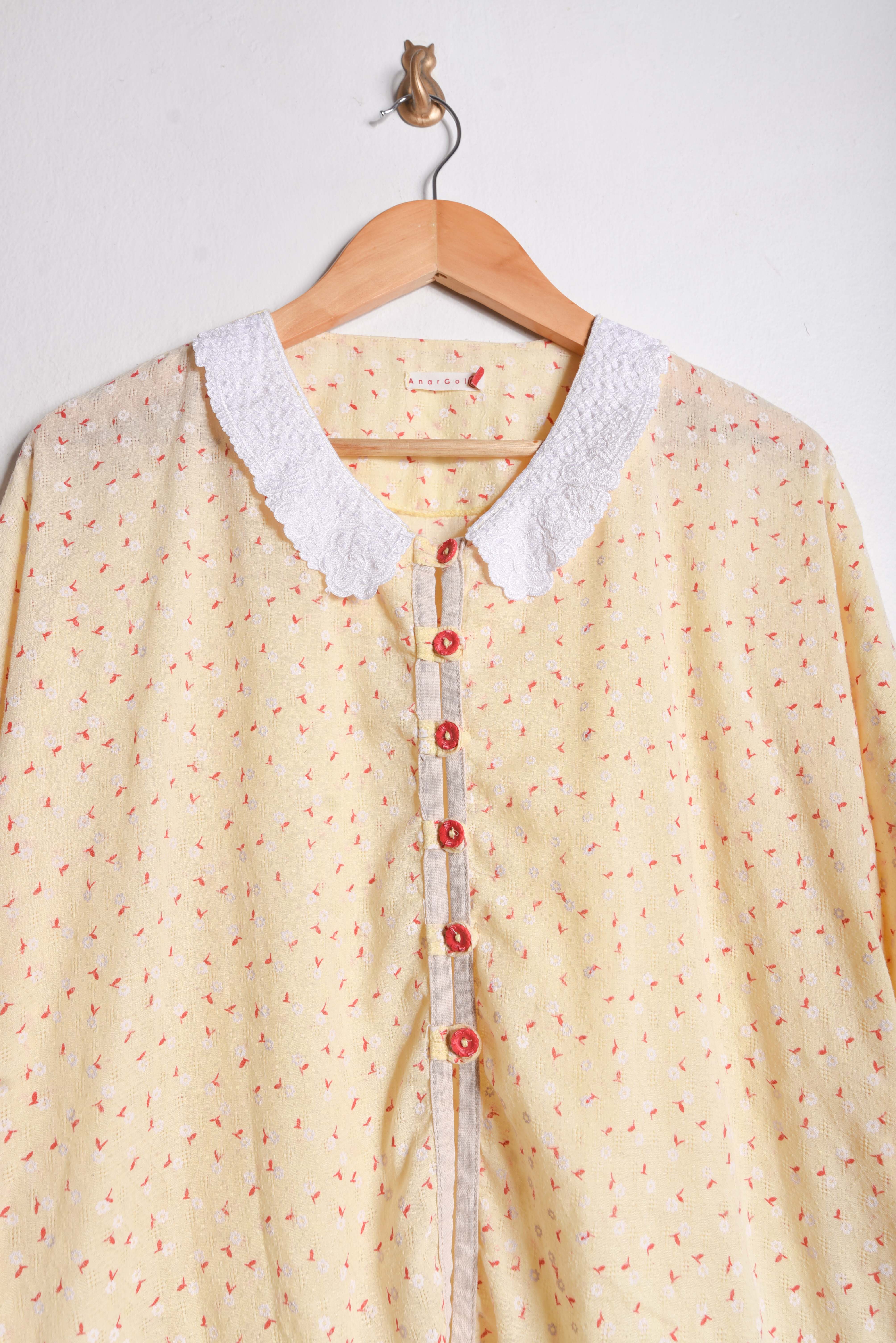 Blusa amarillo pastel peter pan