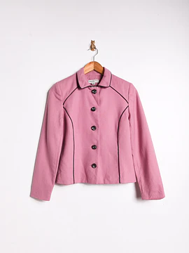 Chaqueta rosa vintage lana